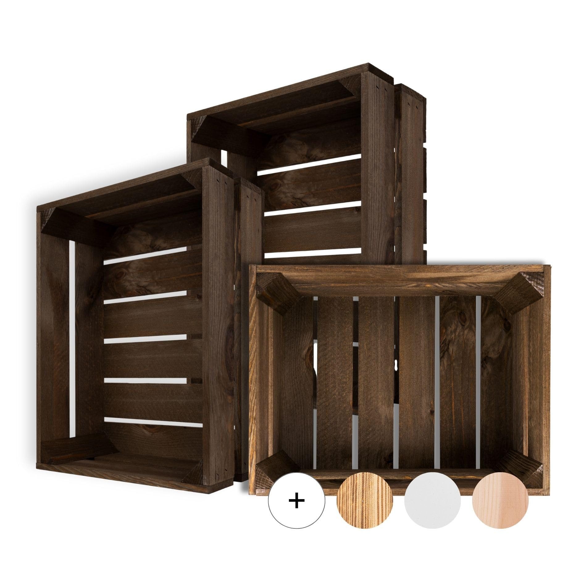 Creative Deco Allzweckkiste Holzkiste Obstkiste Weinkisten Apfelkiste