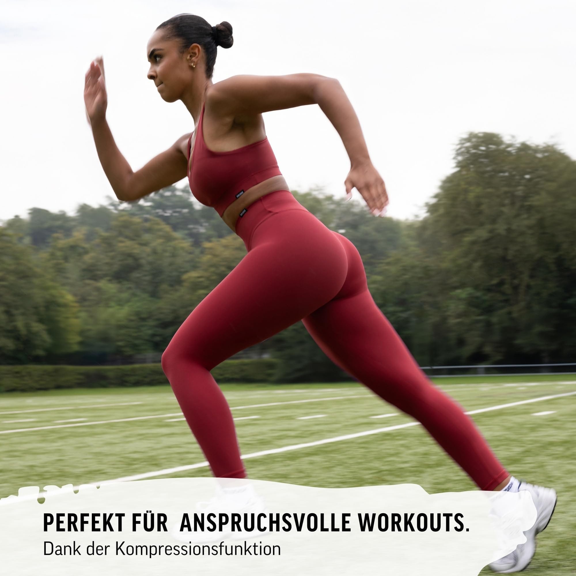 Smilodox Leggings Marie Kompression, High Waist Shaped Fit Sporthose mit hohem Bund Push Up Booty Yogahose Squatproof Blickdicht Fitness Workout Alltag