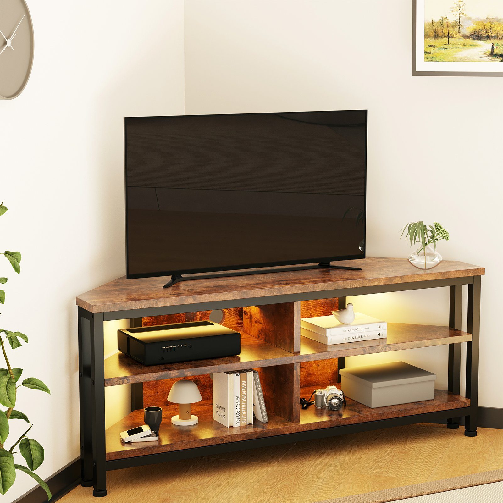 Dripex Lowboard TV Eckschrank Eckkommode Schrank günstig online kaufen