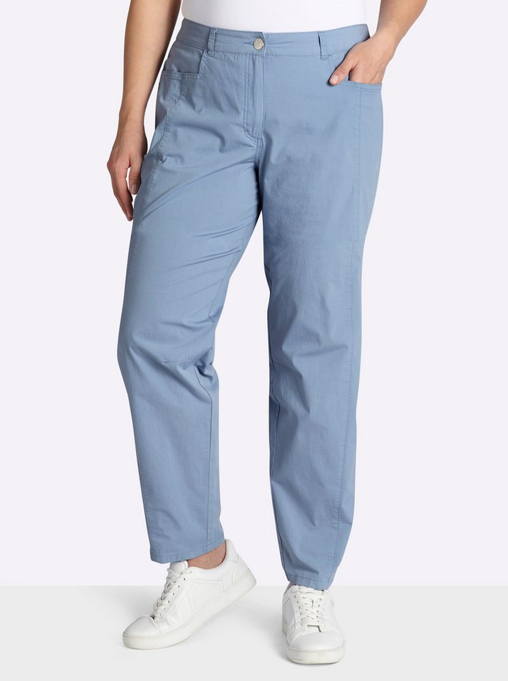 Sheego Jerseyhose Hose lang normal