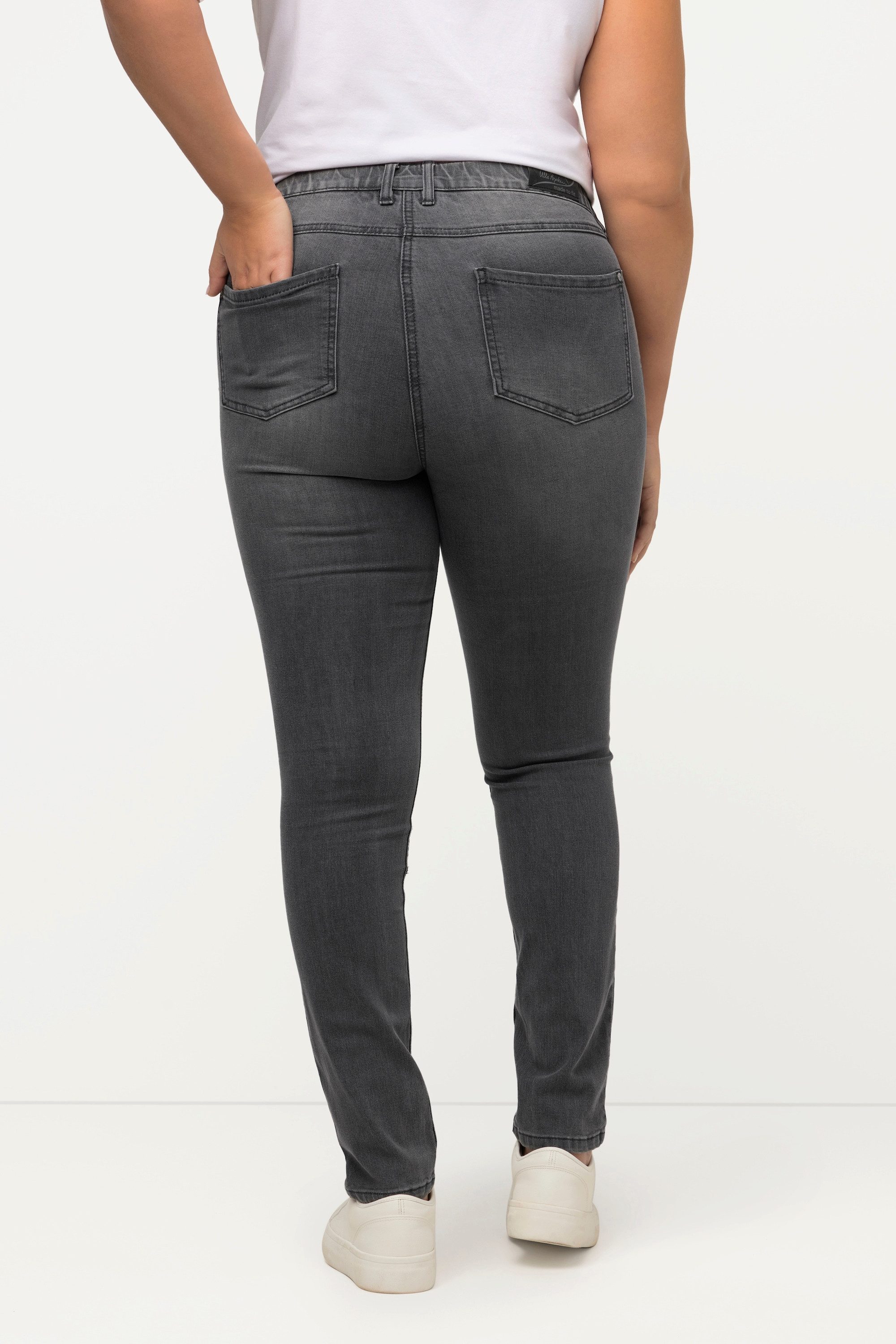 Ulla Popken Stretch-Hose Skinnyjeans Sarah schmale 5-Pocket-Form High Waist Bestseller – Bild 3 von 5