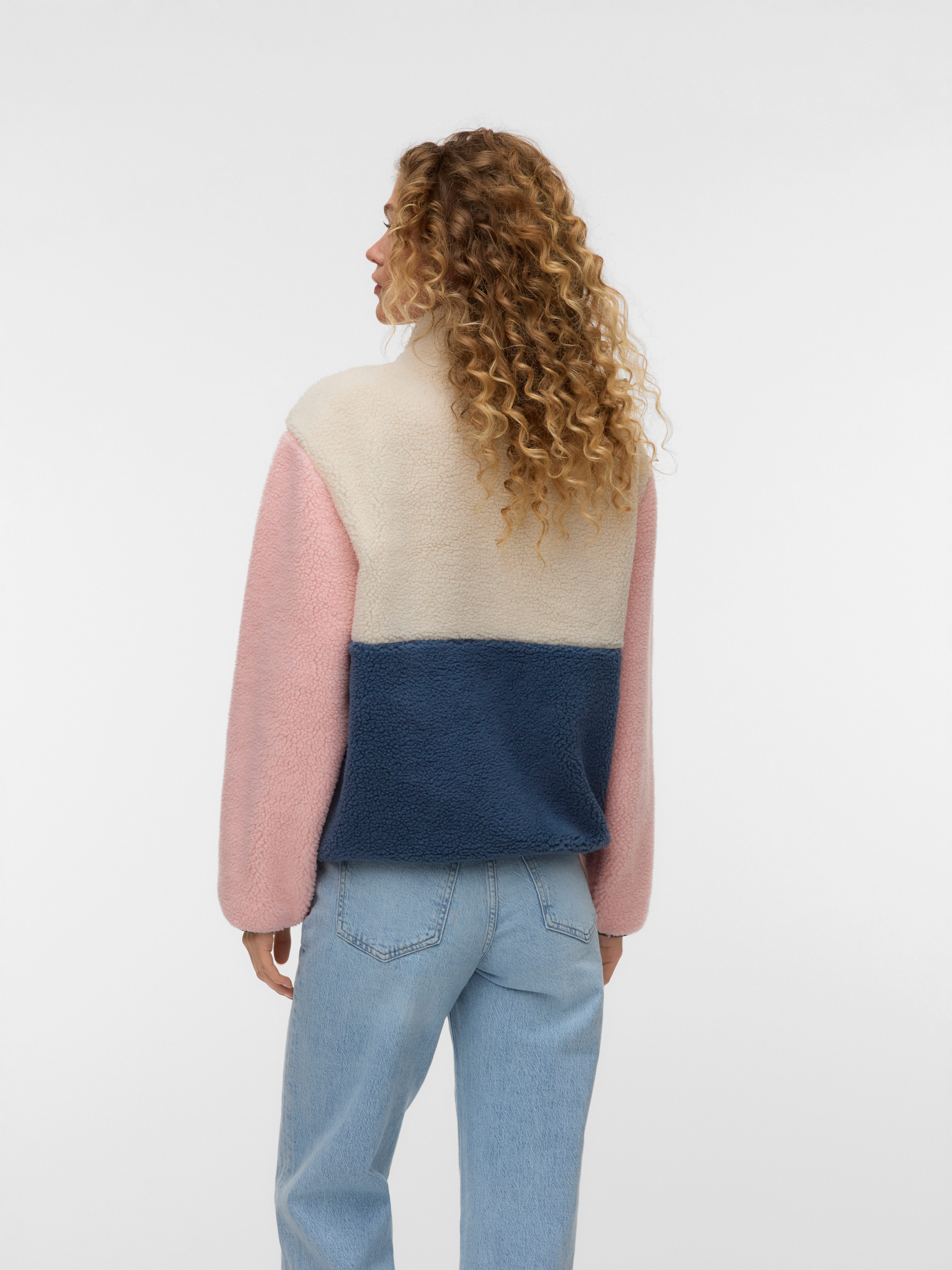 Vero Moda Fleecejacke VMJOSEFIN LS TEDDY ZIP JACKET EXP Polyester