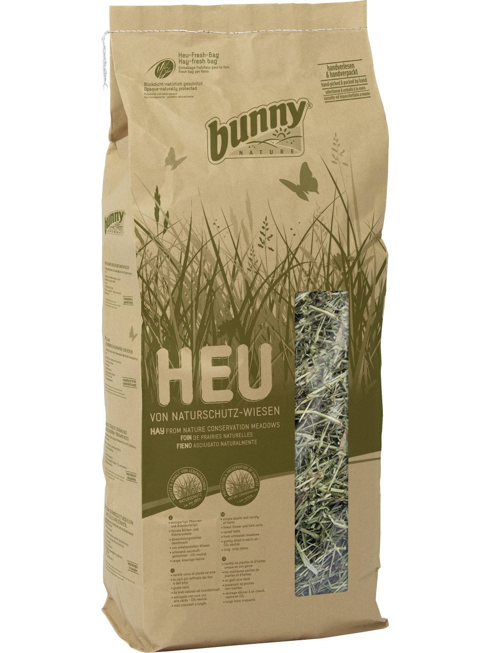 Bunny Kleintierstreu bunny Heu von Naturschutz Wiesen nature 1,7kg von
