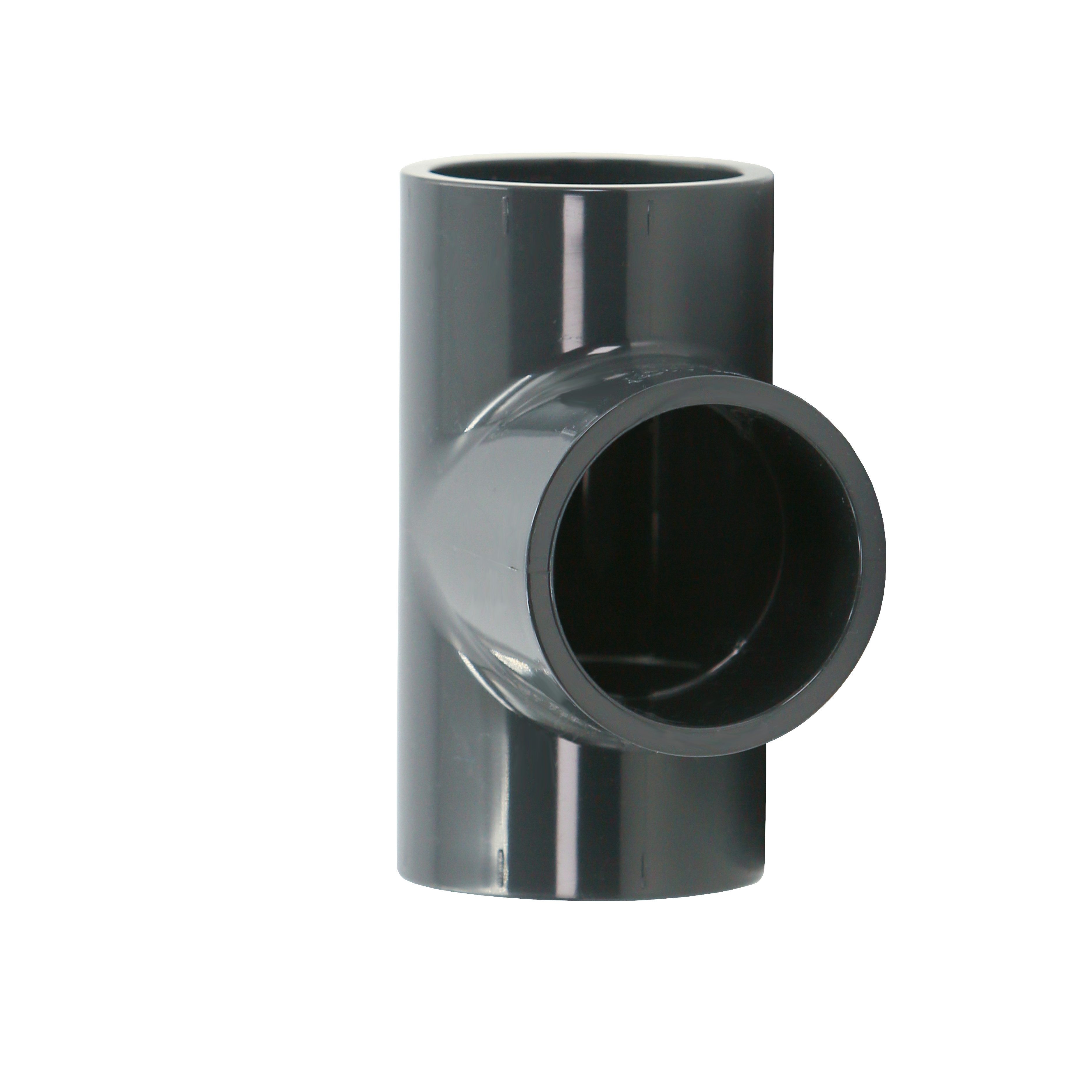 HAF Rohrverbinder 1-10x PVC Fitting T-Stück 90° 63mm Klebemuffe Verrohrung PN16 Pool, Max. Arbeitsdruck 16 bar bei 20 C°