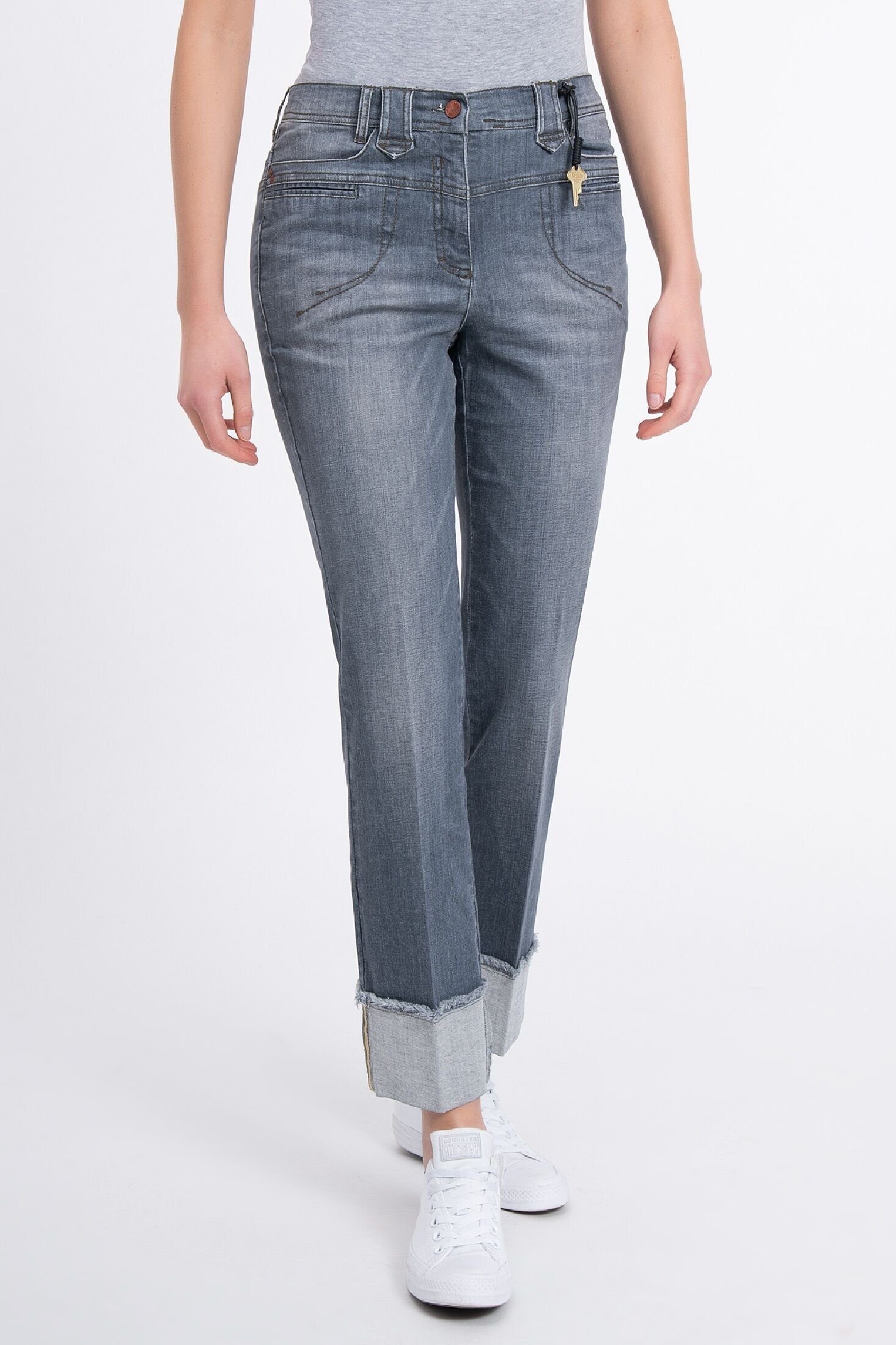ALINA Pants 5-Pocket-Jeans Recover GREY