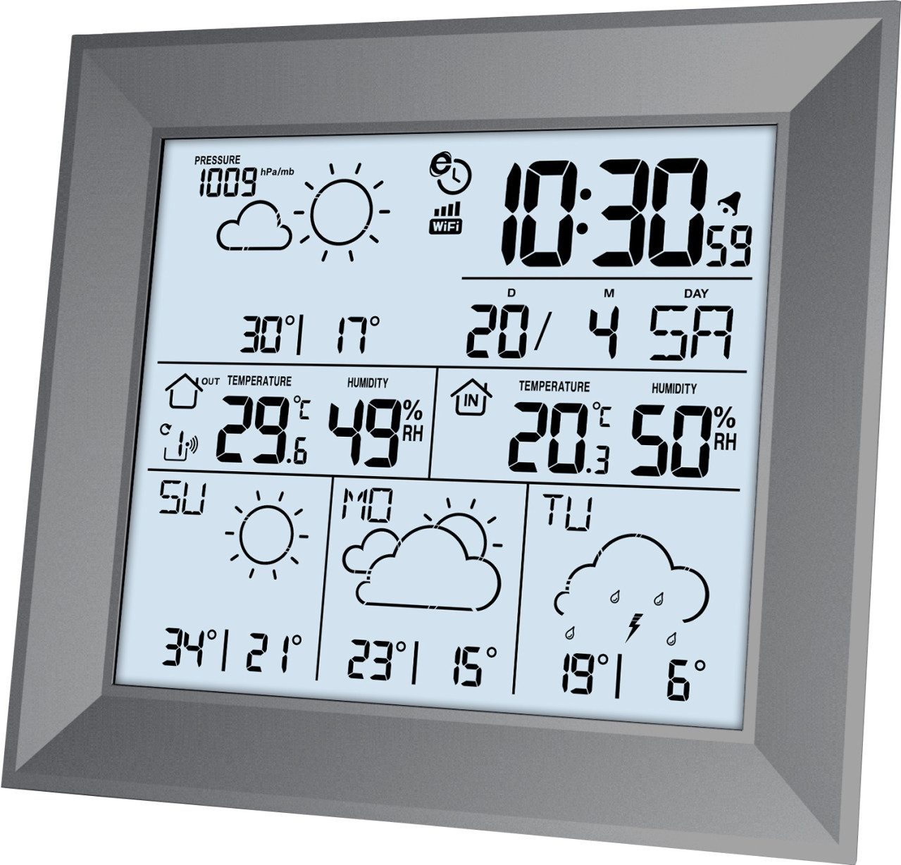 technoline Technoline Wetterstation WD 2000 Direkt Wetter Wetterstation
