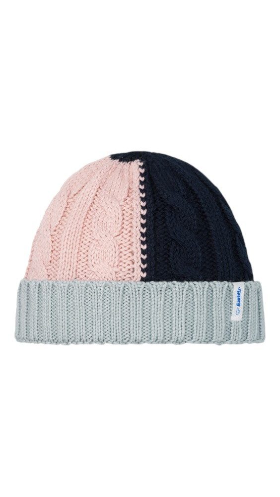 Beanie Alba - Merinomix - pink/grau/navyblau - 1 Stück