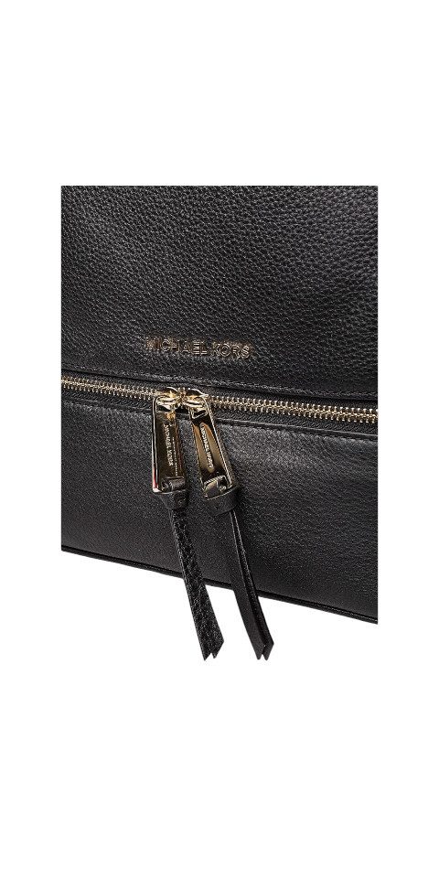 MICHAEL KORS Rucksack Michael Kors Rhea Zip Medium Backpack Damen Rucksack Schwarz Leder