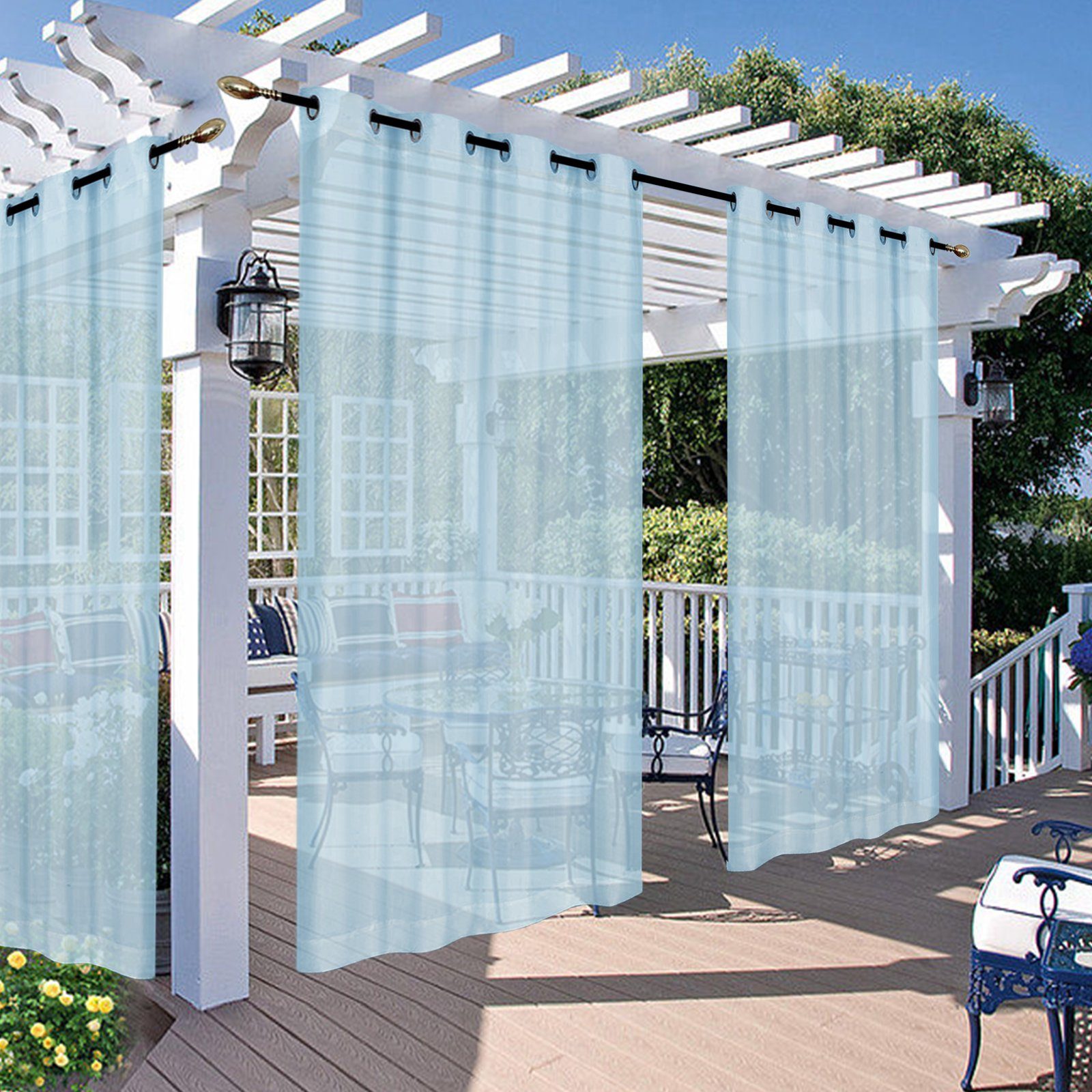 BTTO V&G Outdoorvorhang Wasserdichter Gardinen,Balkon Vorhang,Outdoor günstig online kaufen