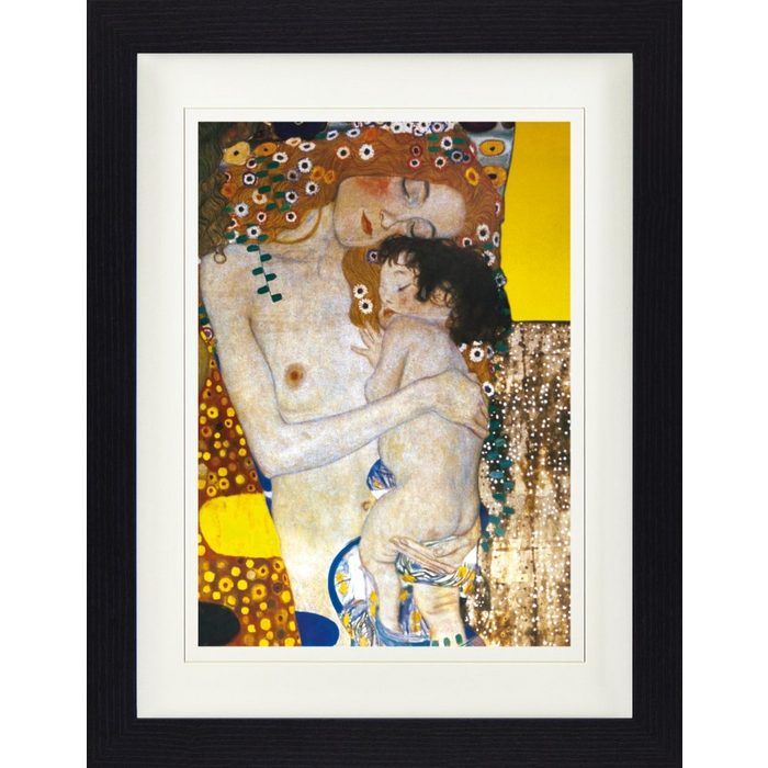 1art1 Bild mit Rahmen Gustav Klimt - Die Drei Lebensalter Der Frau Detail
