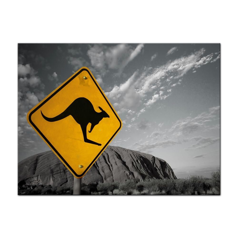 Bilderdepot24 Leinwandbild Ayers Rock - Australien sw, Landschaften
