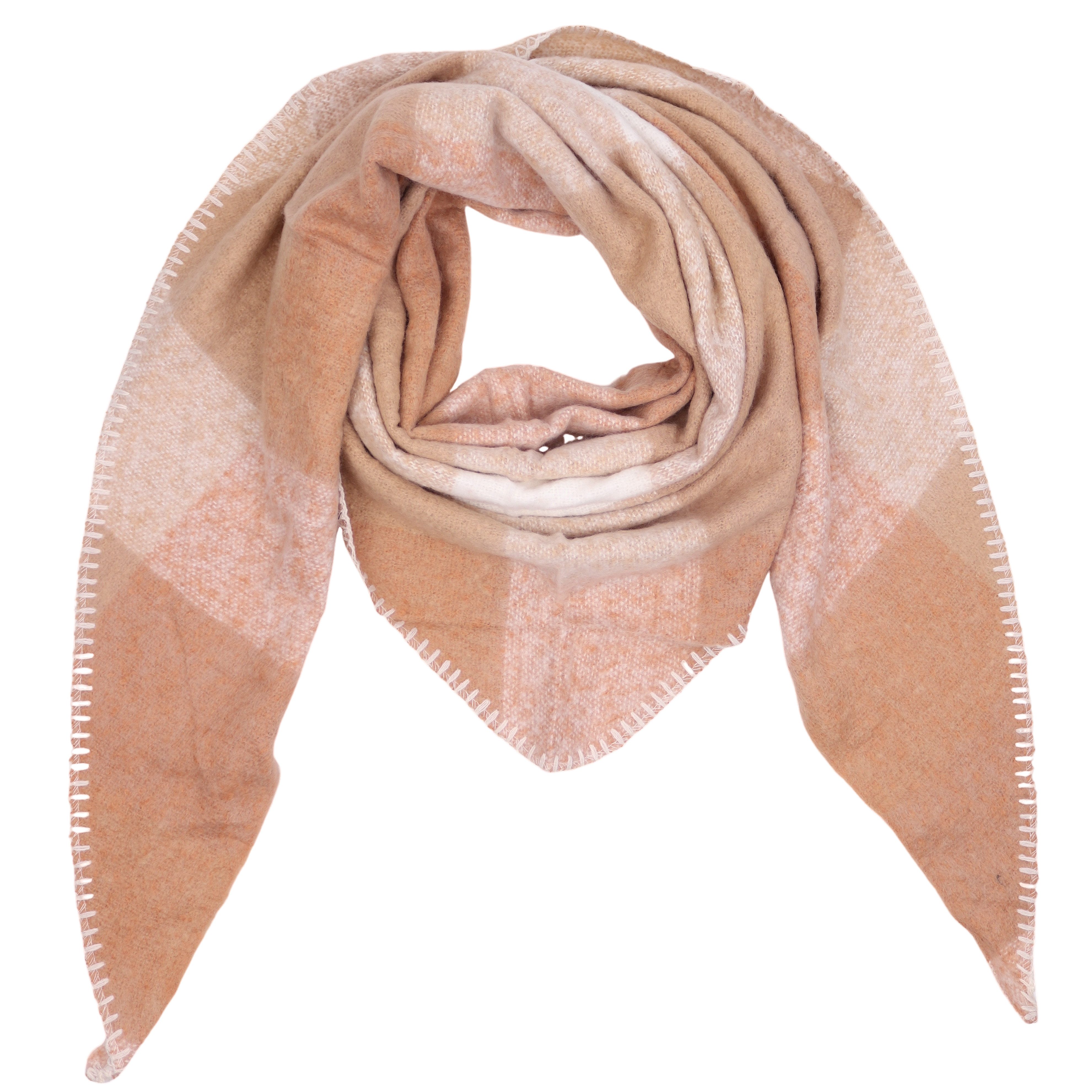 MIRROSI Dreieckstuch kuschliger und warmer Dreiecksschal Kariert Karo ca.190x70 cm, (KARO Muster Kariert ; Neue Kollektion Herbst/Winter 2025), in tollen Farben