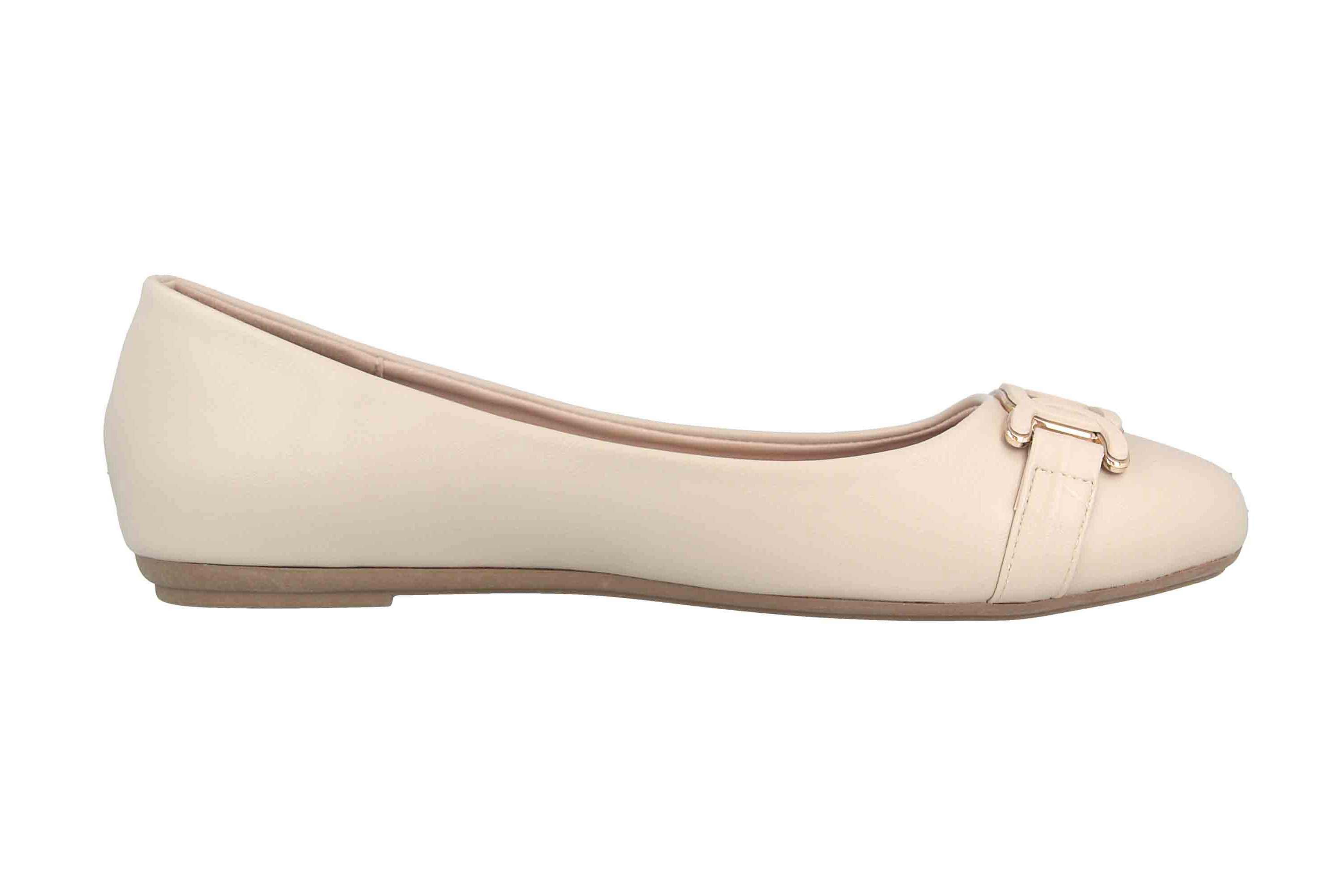 Fitters Footwear 2BB0882004 Beige PU Ballerina – Bild 4 von 5