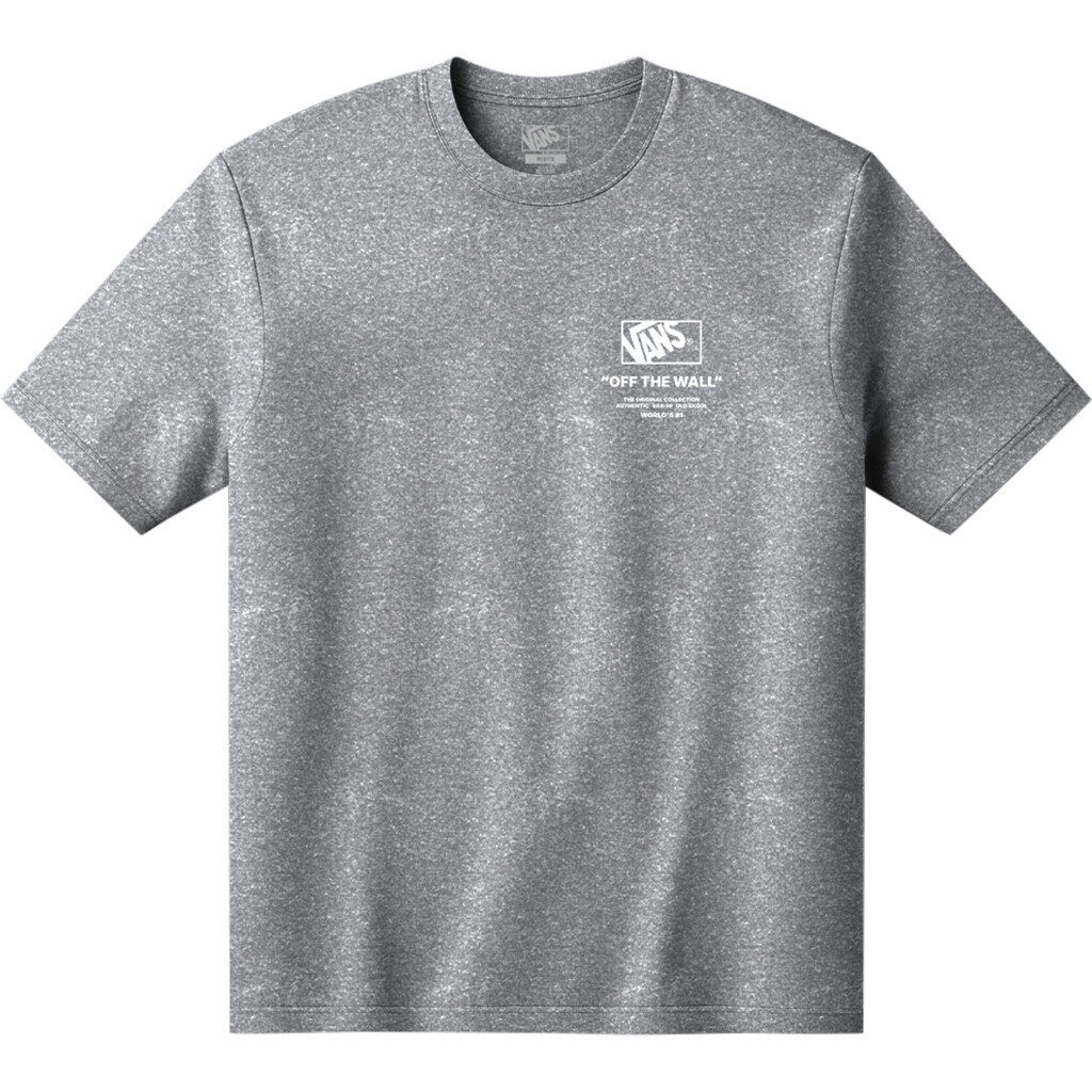 Vans T-Shirt Stacked Hi SS Tee für Erwachsene, mit Kurzarm, aus Baumwolle, normale Länge