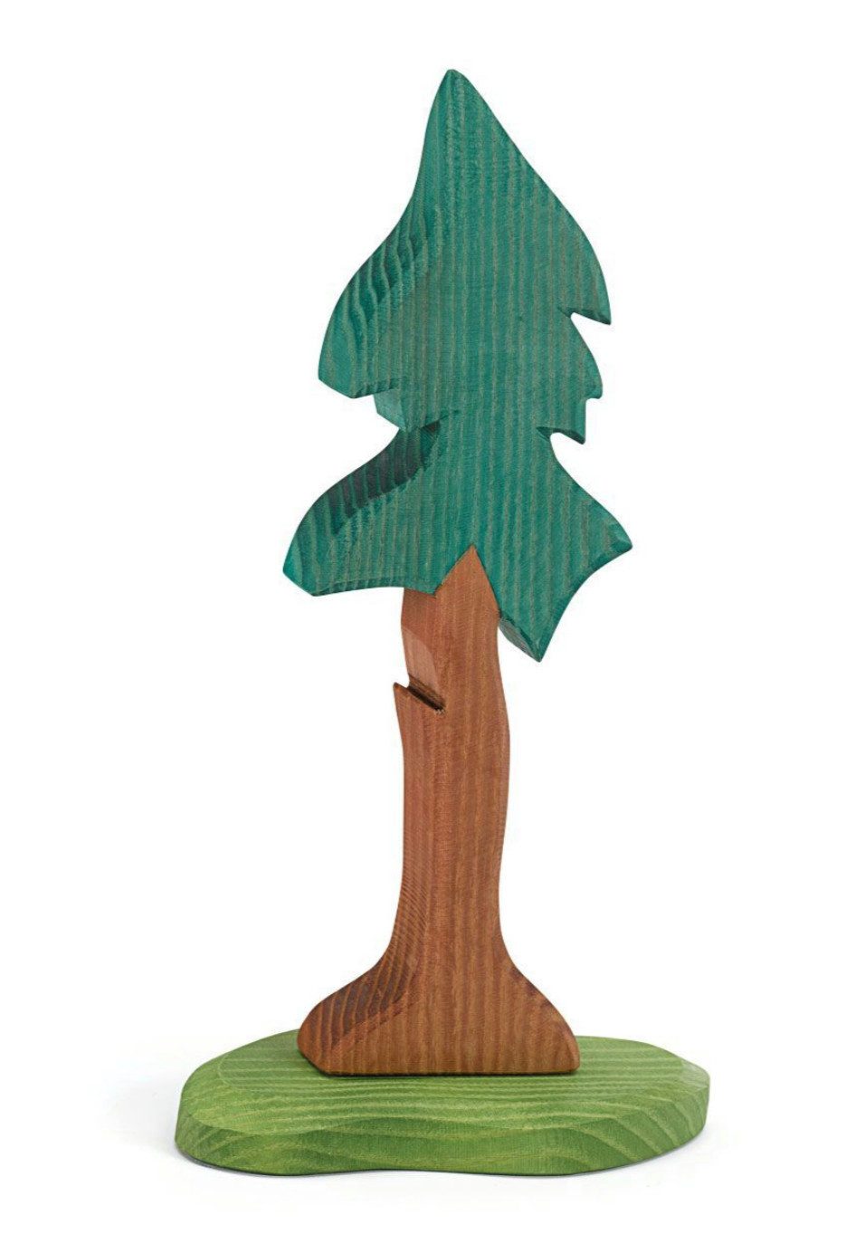 Ostheimer Spielfigur Tanne lang mit Stamm und Stütze aus Holz, passend auch für den Specht, (Set, 2-tlg., 1), Made in Germany