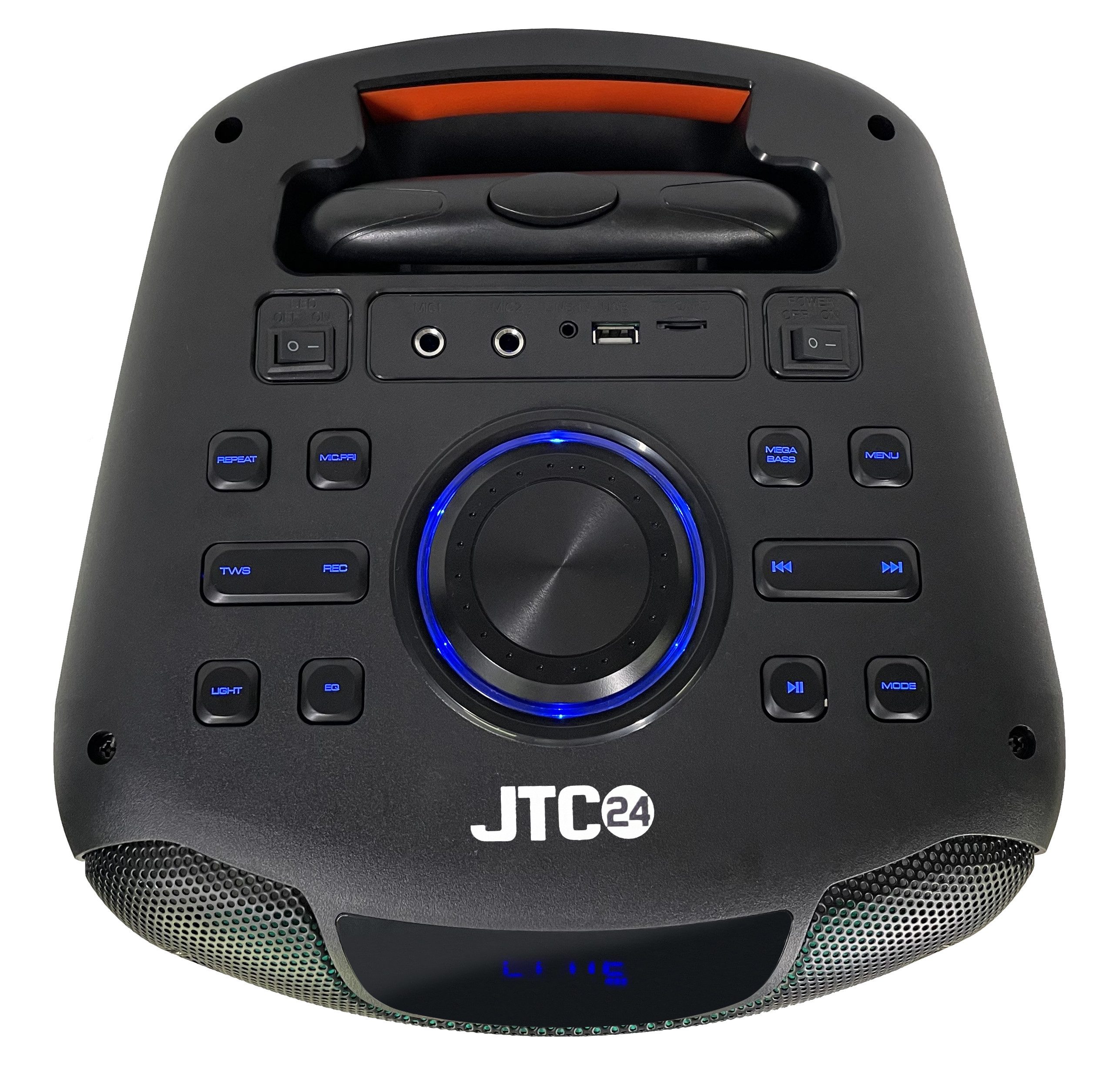 JTC24 Mobiler Party Lautsprecher PB-829C mit LED, 600W, Trolleyfunktion Party-Lautsprecher (Bluetooth, 40 W, 600 Watt, Bluetooth, USB, AUX, microSD, Mega Bass,  – Bild 5 von 5