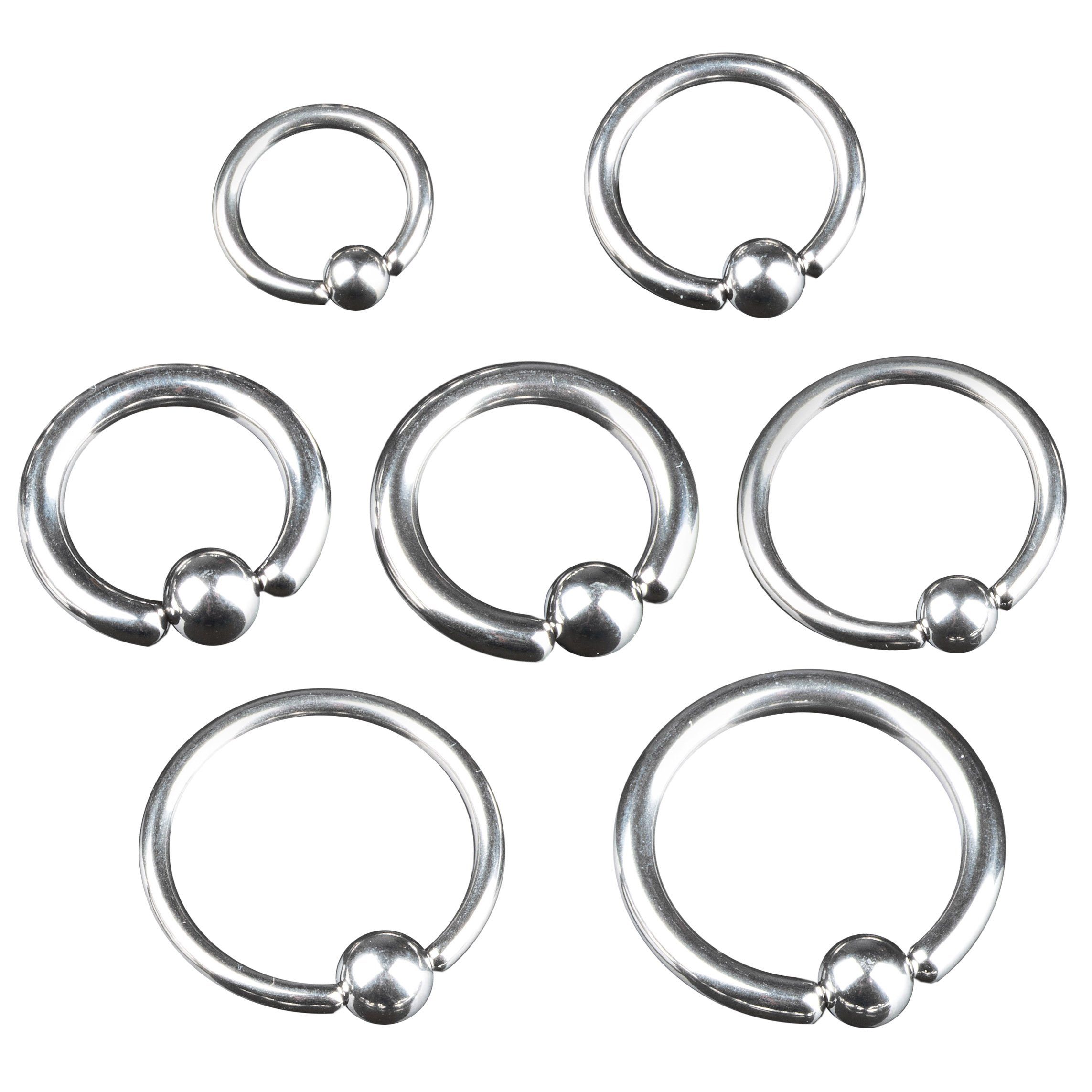 viva-adorno Nasenpiercing 1,2 bis 6mm BCR Ring Klemmring Ball Closure Ring günstig online kaufen