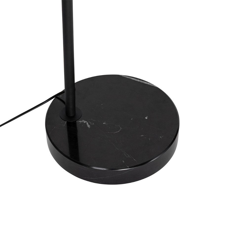 Qazqa Bogenlampe Arc, ohne Leuchtmittel, Warmweiß, QAZQA Bogen­lampe, e27, Schwarz, Stahl, Modern