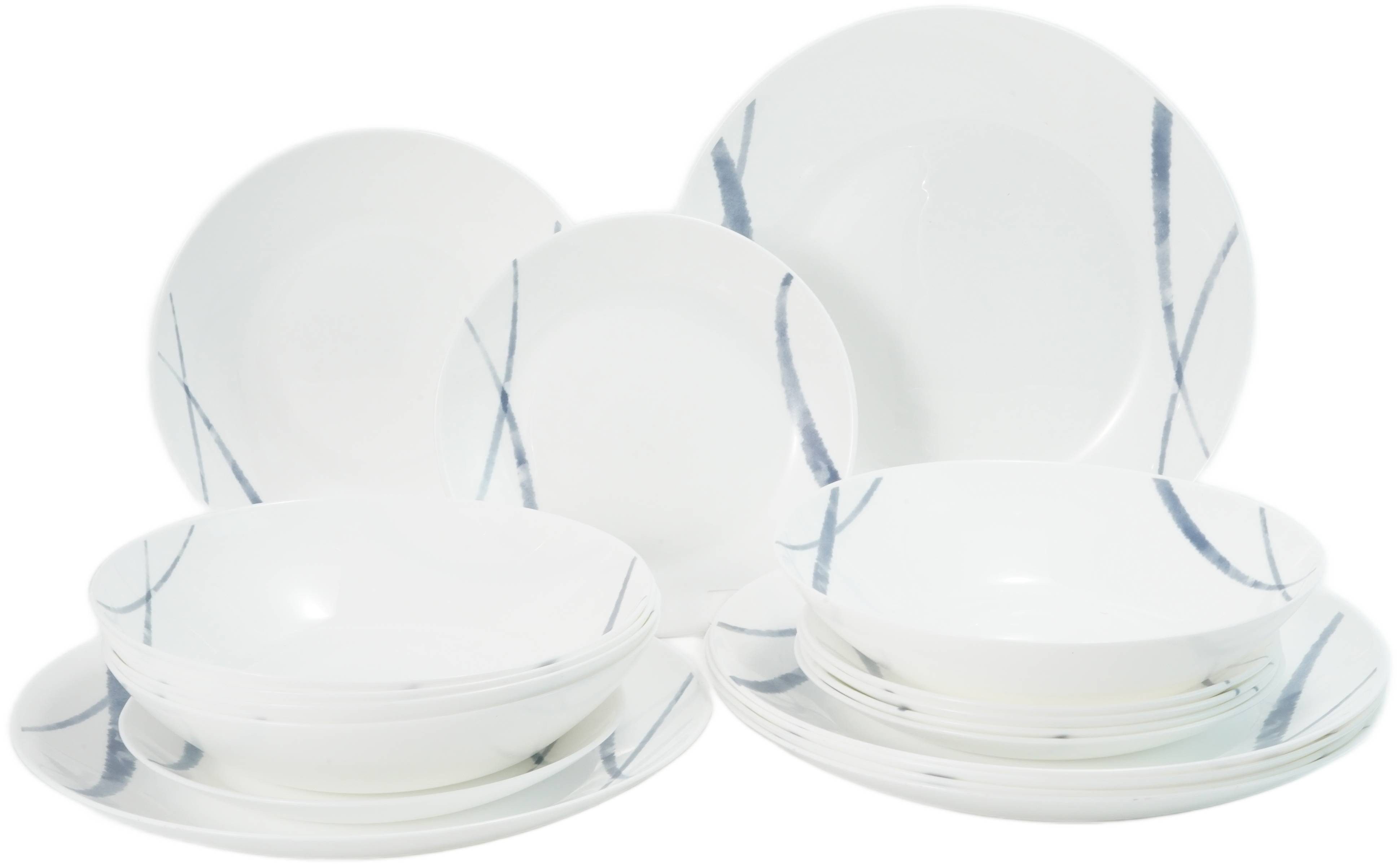 Tafelservice Geschirr-Set Madrid, Tafel-Set 18-teilig