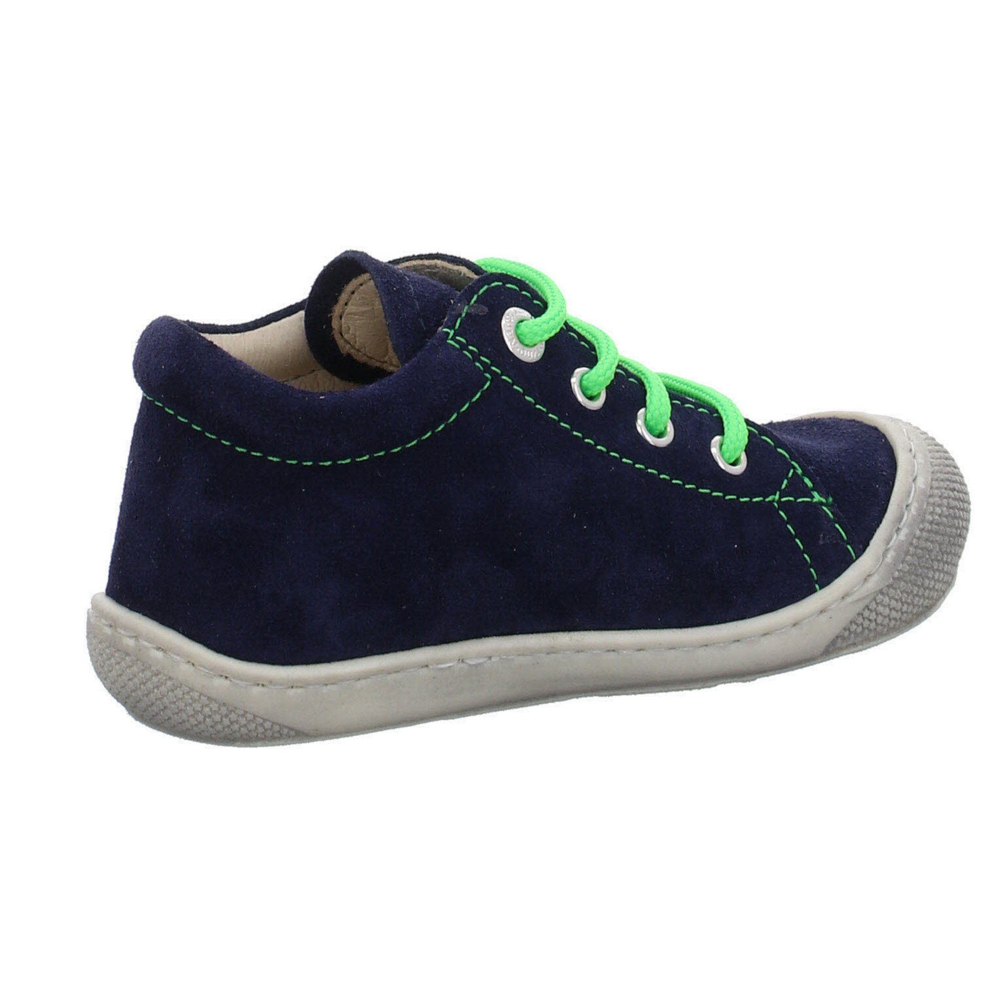 Cocoon Naturino Schnürschuh Veloursleder uni navy-green