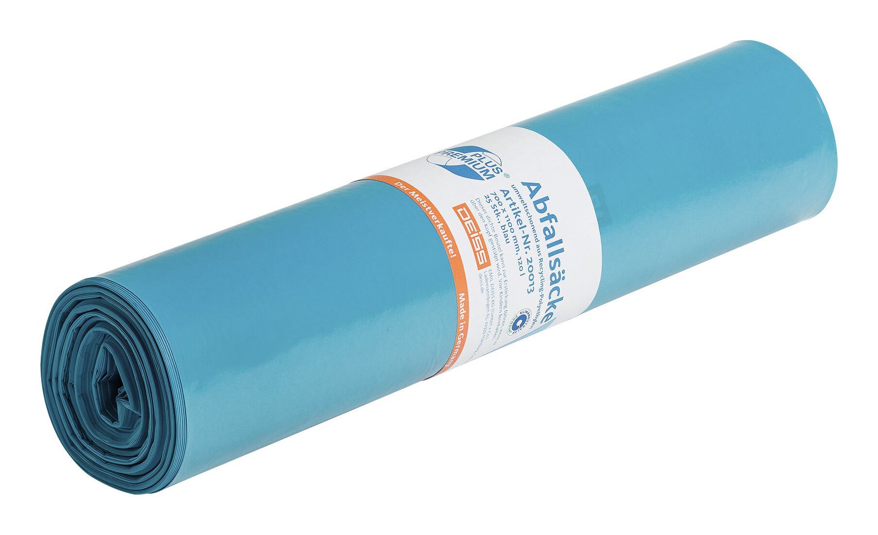 Deiss Müllbeutel, Müllsack 120 l blau LDPE Meistverkaufte