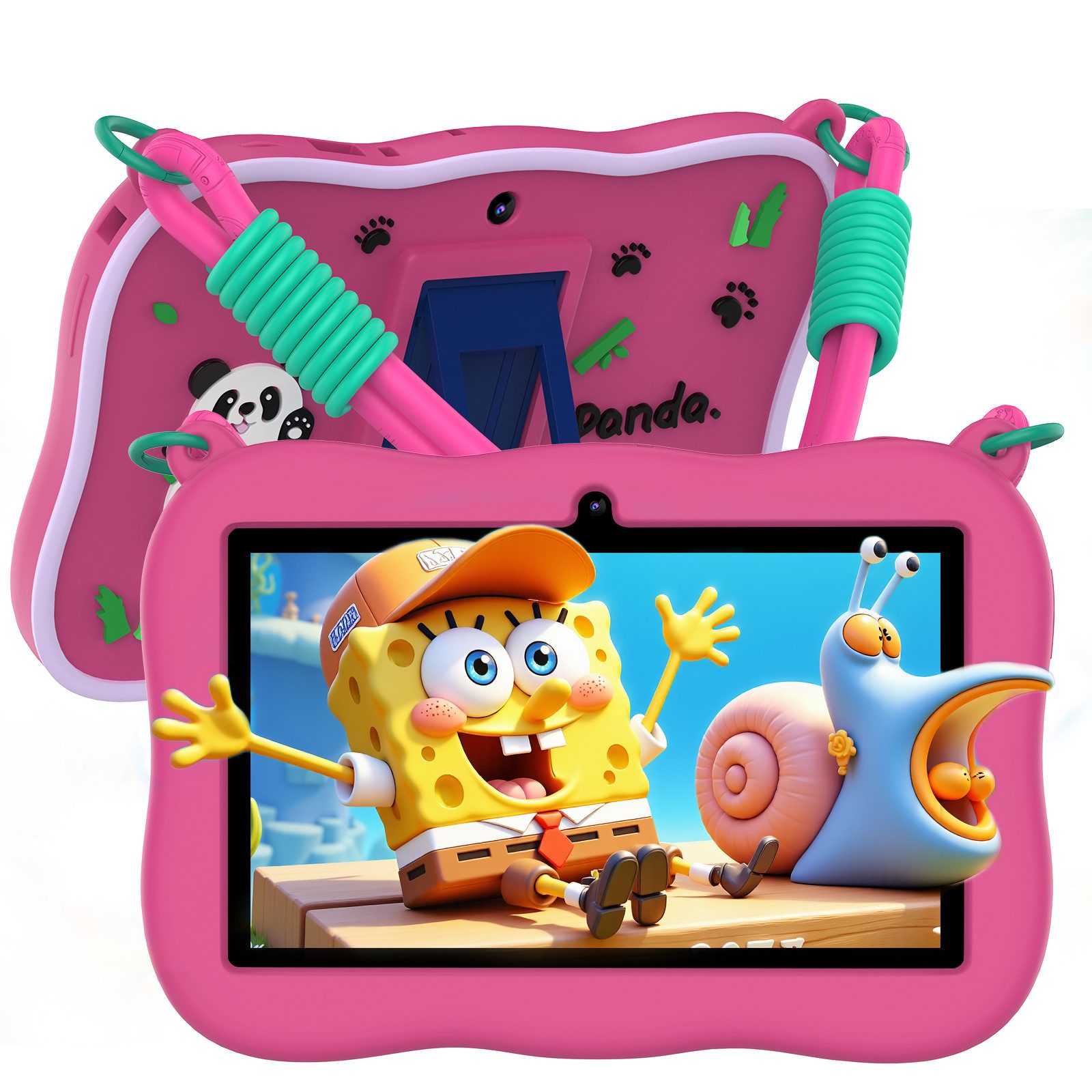 VASOUN 7 Zoll Android kinder tablet mit Elternkontrolle Tablet (10.1 Zoll Tablet", (Robuste Schutzhülle,Vorinstallierte Lernapps, GMS-Zertifizierung)