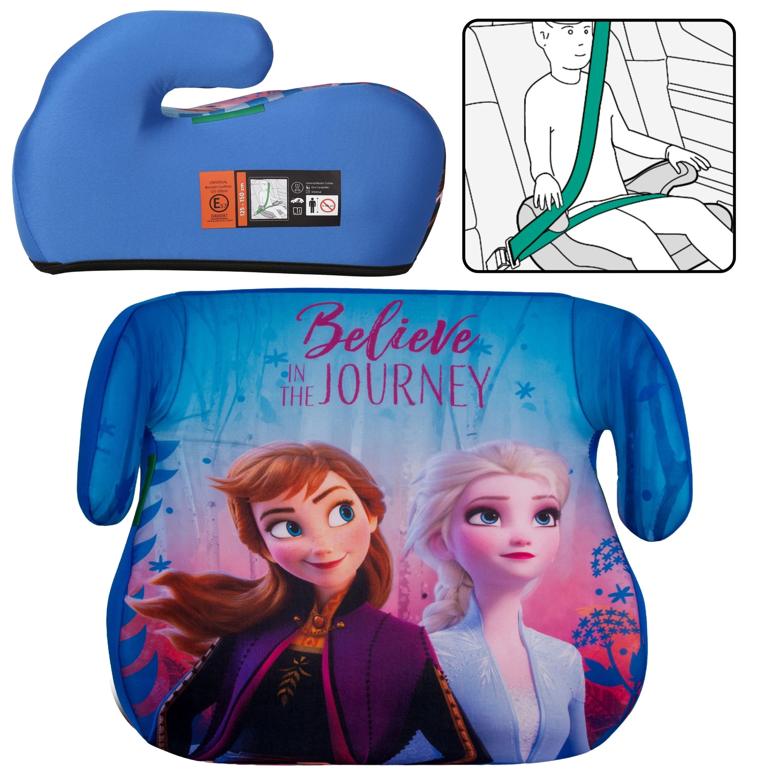 Sarcia.eu Kindersitzerhöhung Disney Die Eiskönigin Sitzerhöhung fürs Auto, 22–36 kg, 125–150 cm