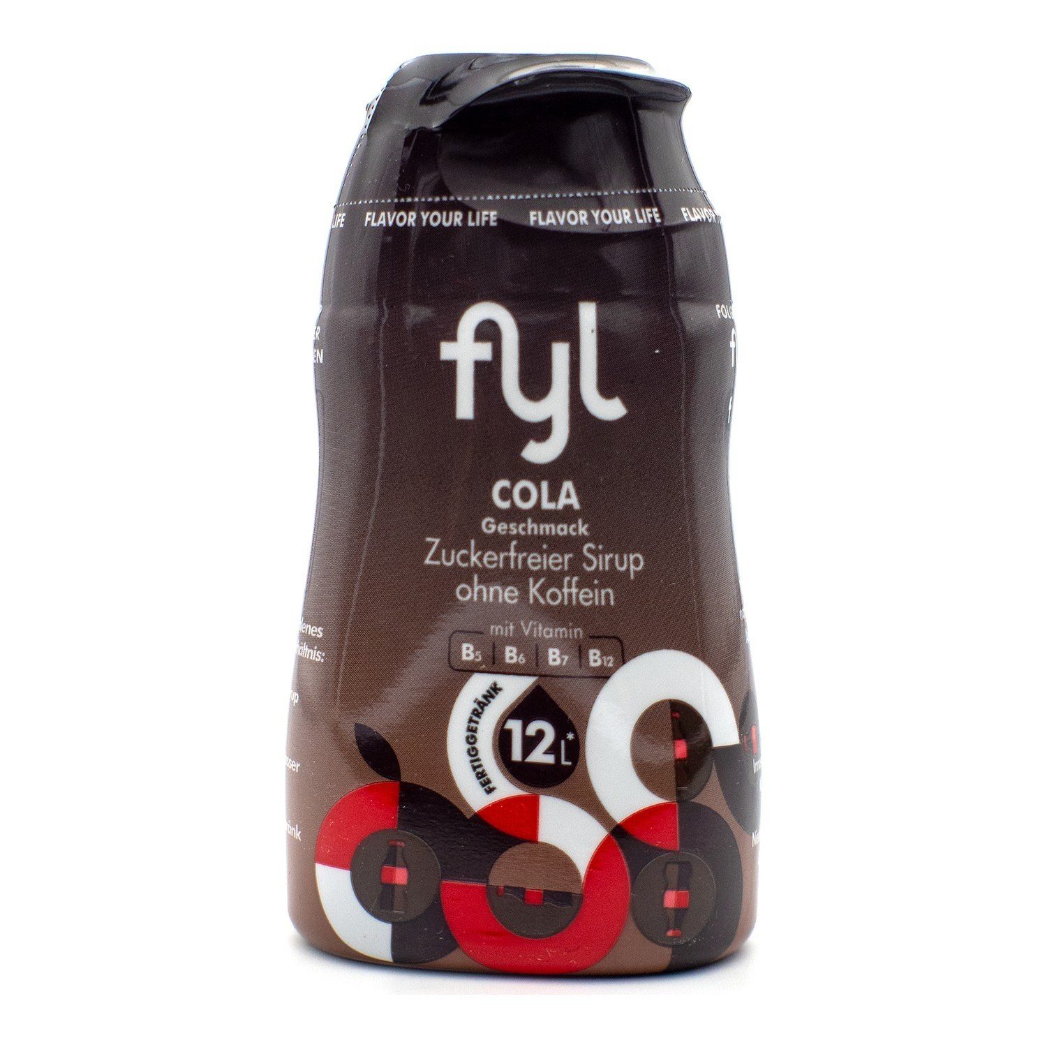 Getränke-Sirup, 1 x 48 ml, Cola zuckerfreier Sirup für – ohne Koffein