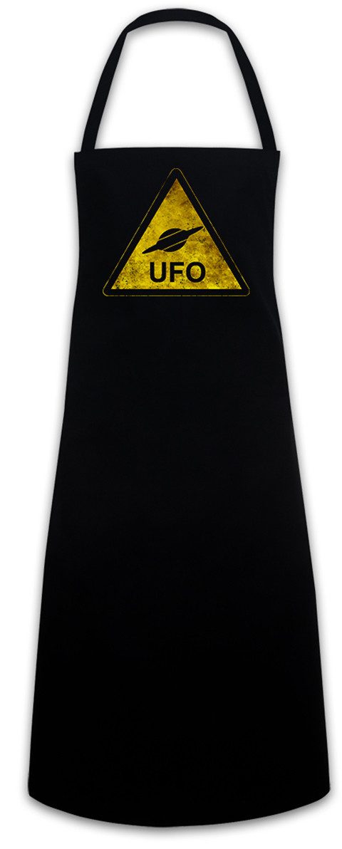 Urban Backwoods Kochschürze Ufo Sign Grillschürze Alien Invader Haunebu 12 Grey Area 51 TR3B