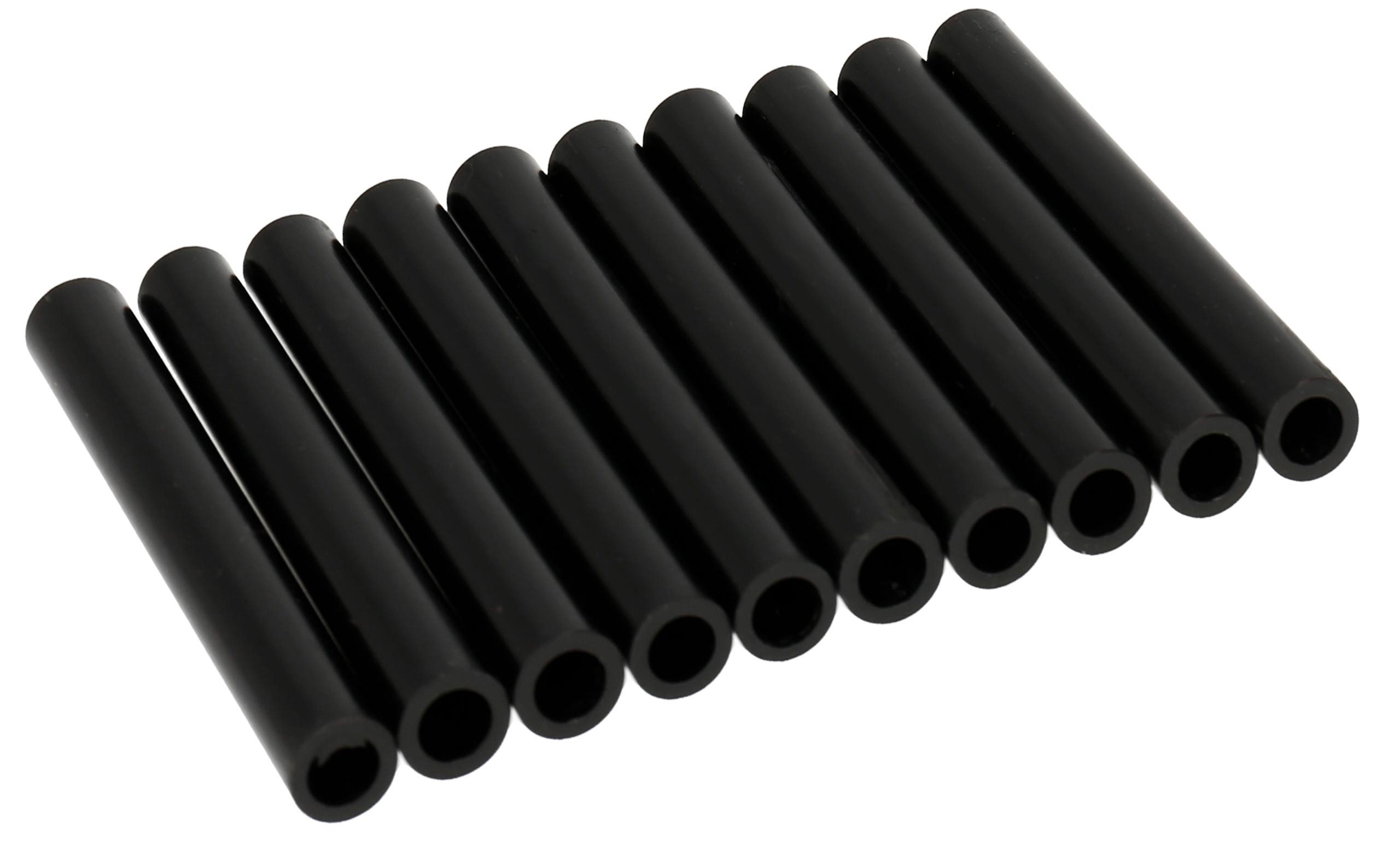 Lantelme Distanzhülse 10 Stück Распорки Kunststoff Set 55mm Ø 10mm Schwarz (10 Stück im Set) Kunststoff, Farbe Schwarz