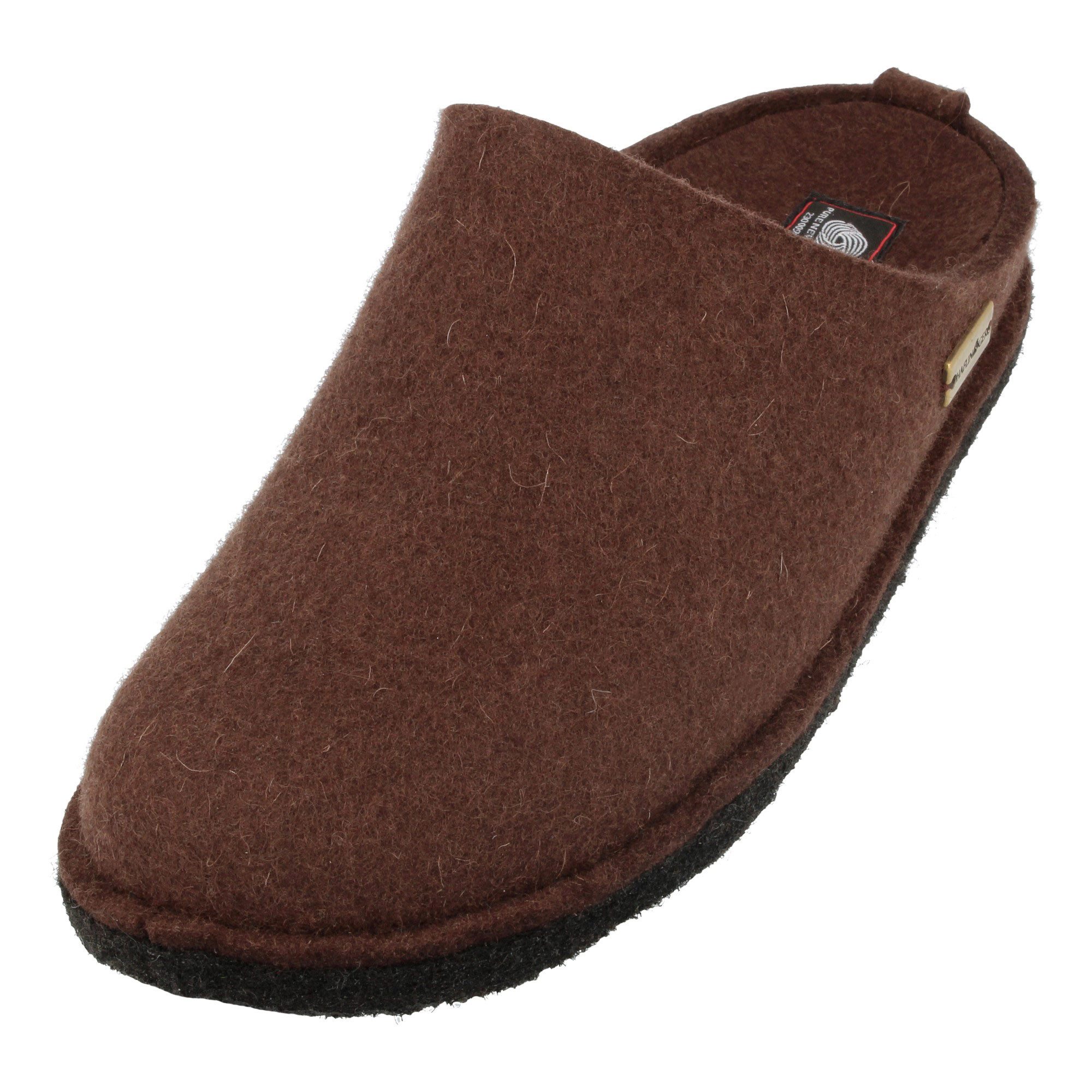 Haflinger Flair Soft Filzpantoffeln aus Wollfilz Hausschuh Unisex Hausschuh