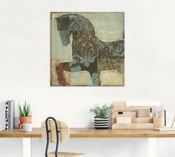 Artland Wandbild Gemustertes Pferd I, Haustiere (1 St), als Alubild, Outdoorbild, Leinwandbild, Poster in verschied. Größen