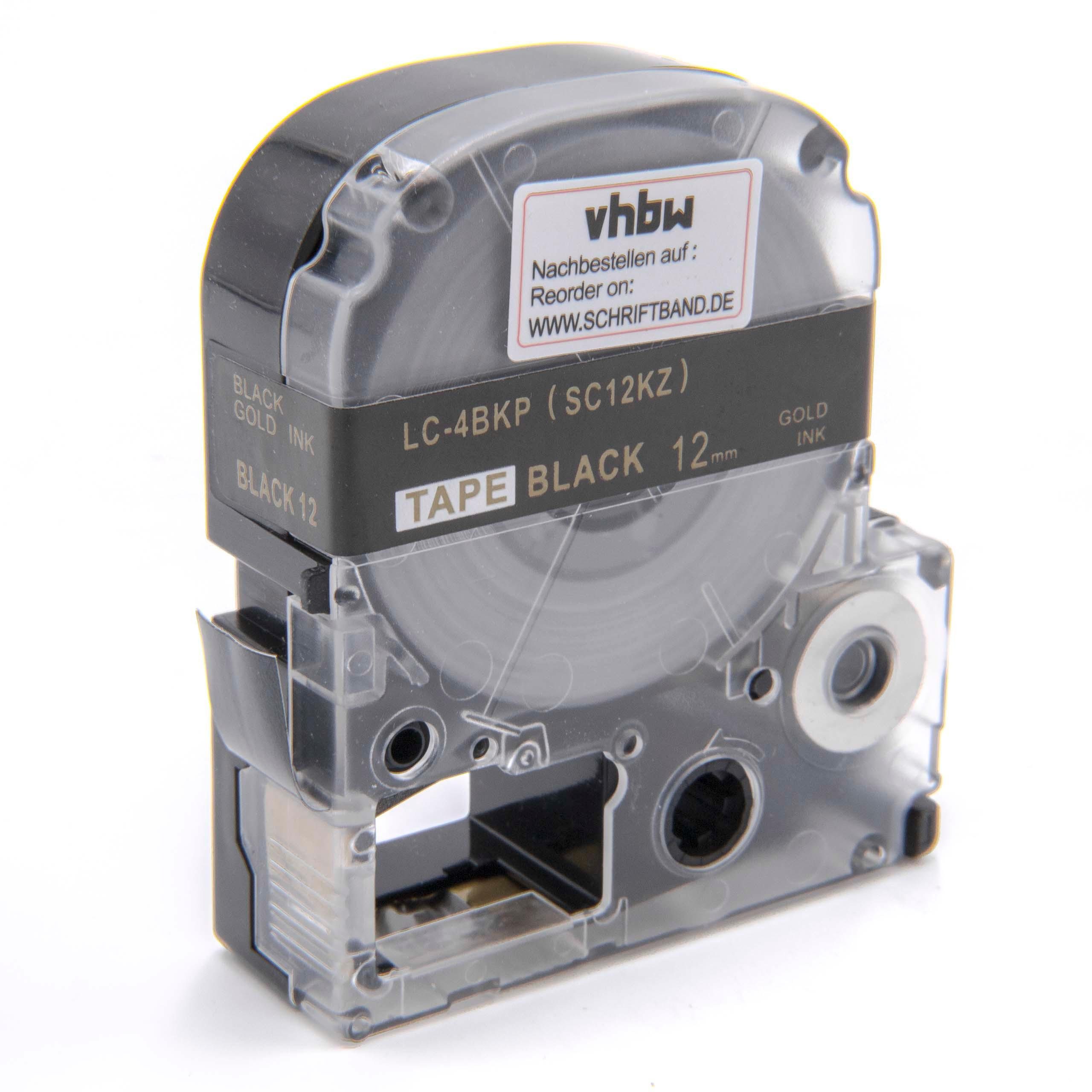 & vhbw Epson LC-4BKP Kopierer Drucker Ersatz für Beschriftungsband für Etikettendrucker