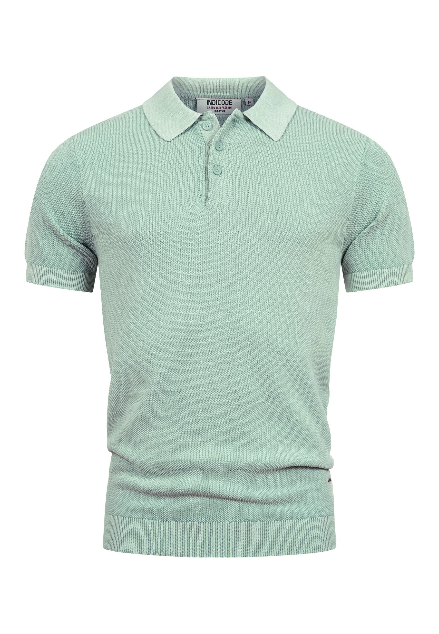 INDICODE Poloshirt Herren INVorm Polo Shirt Herrenshirt mit dezent strukturierter Oberfläche für das gewisse Etwas – Bild 2 von 5