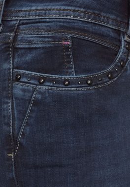 STREET ONE Slim-fit-Jeans Street One Slim Fit Jeans in Blue Black Random Was (1-tlg) Five Pockets