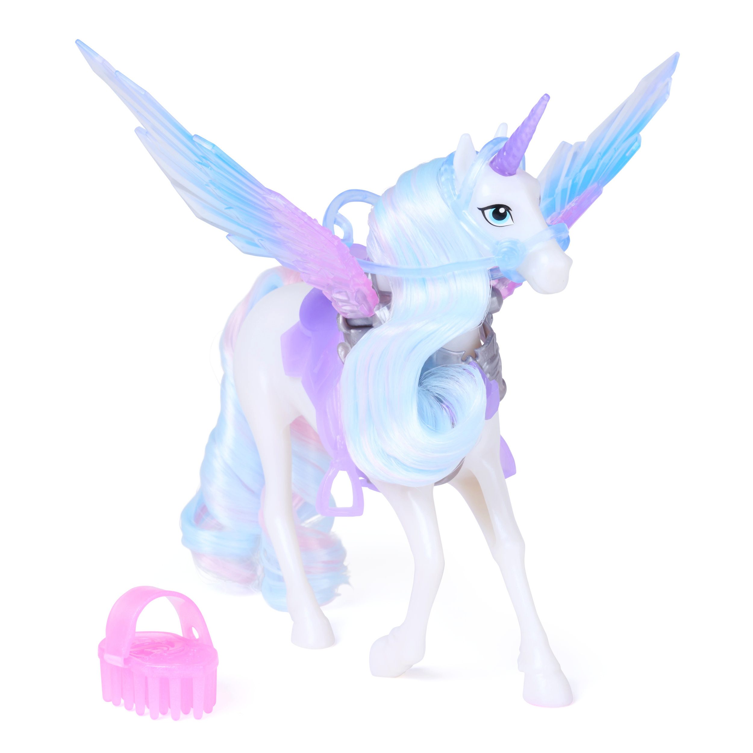 Spin Master Anziehpuppe Unicorn Academy - Wing Magic Layla und Glacier Spielset – Bild 4 von 5