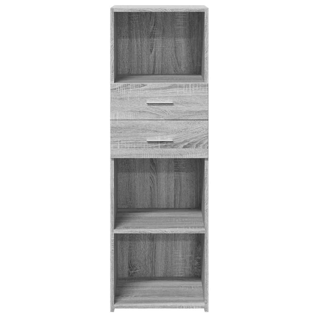 vidaXL Highboard Highboard Grau Sonoma 40x42,5x124 cm Holzwerkstoff (1 St)