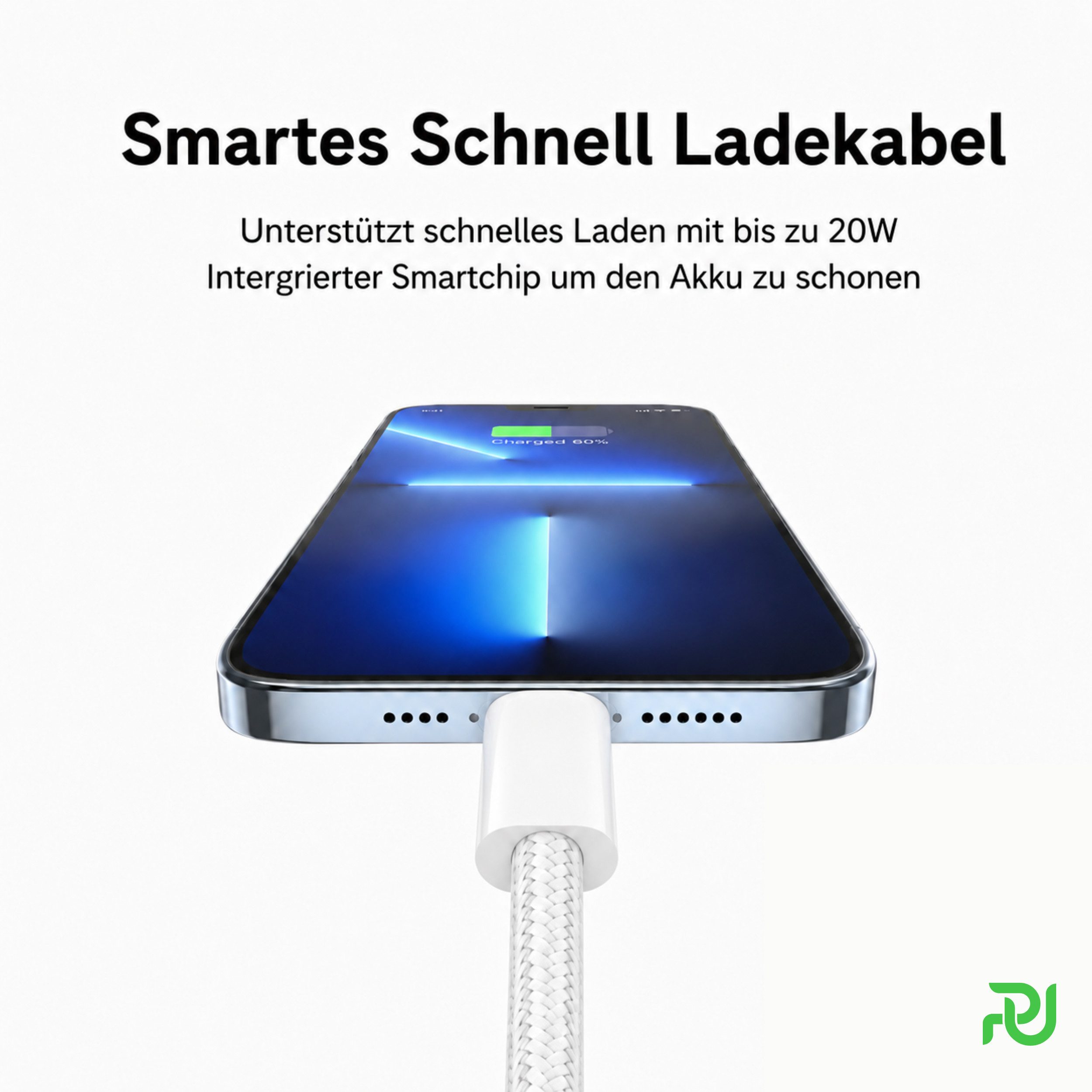 PlugUp iPhone USB-C Ladekabel für iPhone 15 16 17 Pro Max Plus Air USB-Kabel, USB-C, USB Typ C (200 cm), Ladekabel Schnellladen für iPhone 15 16 17 Pro Max Air  – Bild 4 von 5