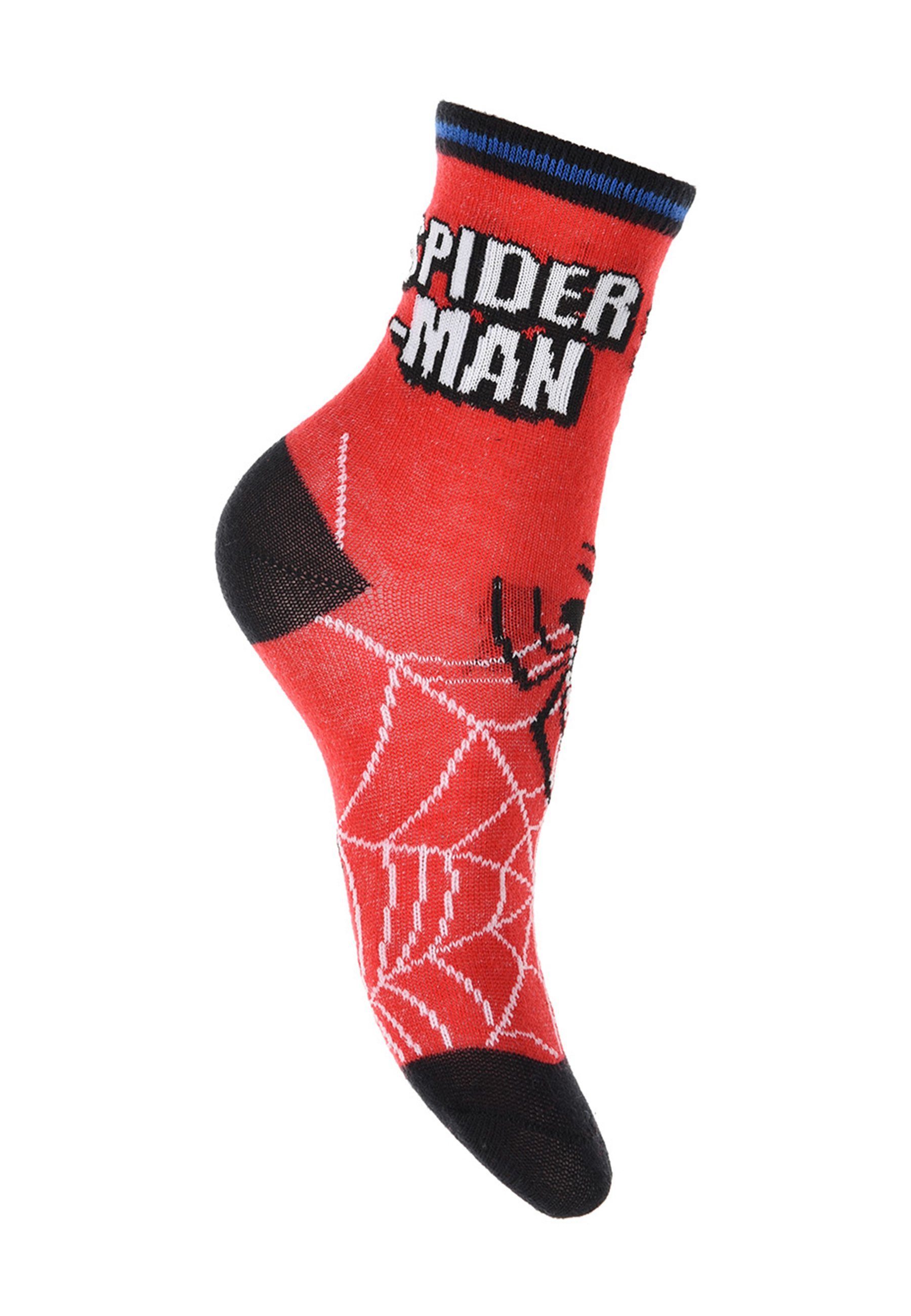 Spiderman Socken Spider-Man Jungen Strümpfe Kinder Socken