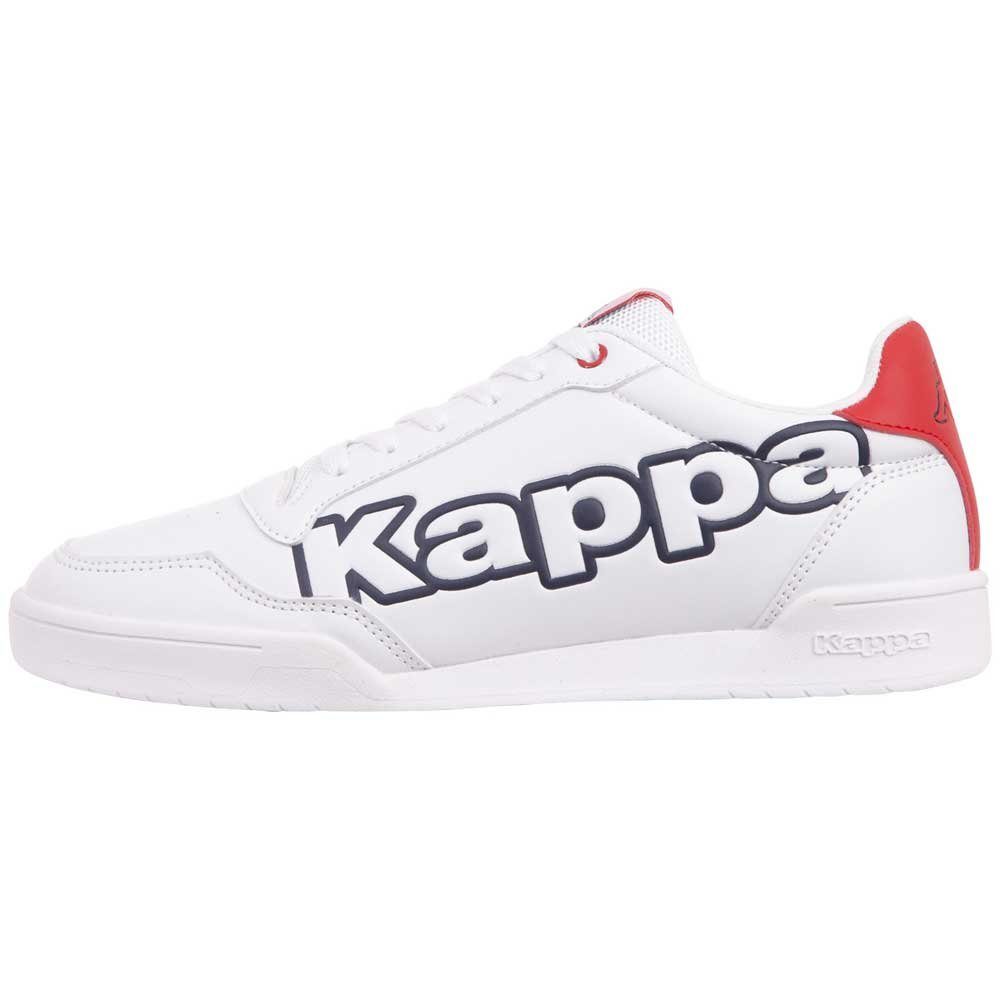 plakativem mit Logoprint Kappa white-navy Sneaker