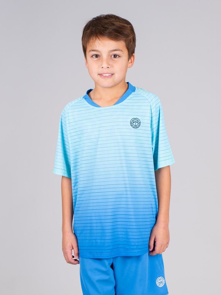 BIDI BADU Trainingsshirt Colortwist Tennis Shirt für Jungs in Blau | Funktionsshirts