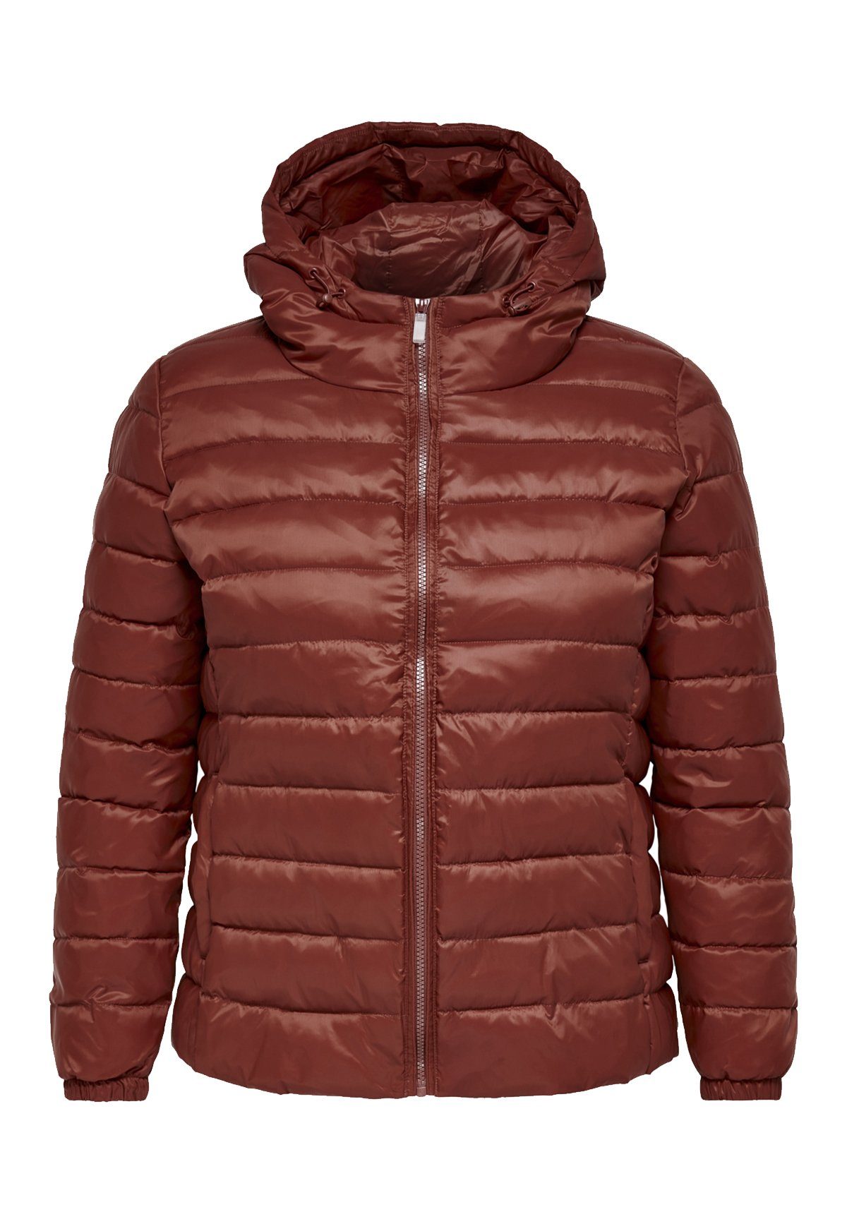 Übergrößen ONLY Stepp Übergangsjacke Blouson (1-St) Size Wattierte CARMAKOMA Rot 4205 in Puffer Plus