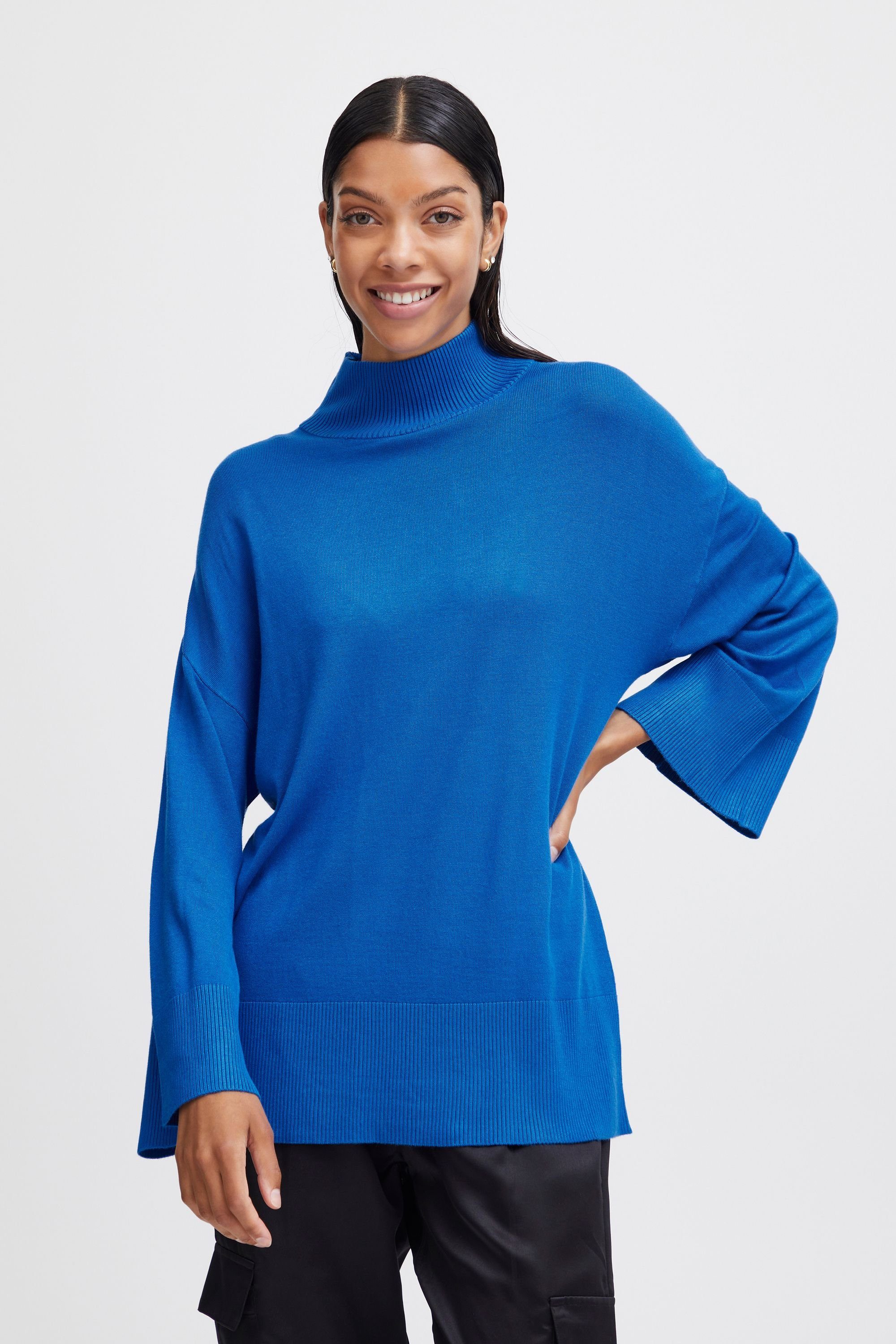 b.young Strickpullover BYMMPIMBA1 LOOSE TURTLENECK - 20813512 Nautical Blue (194050)