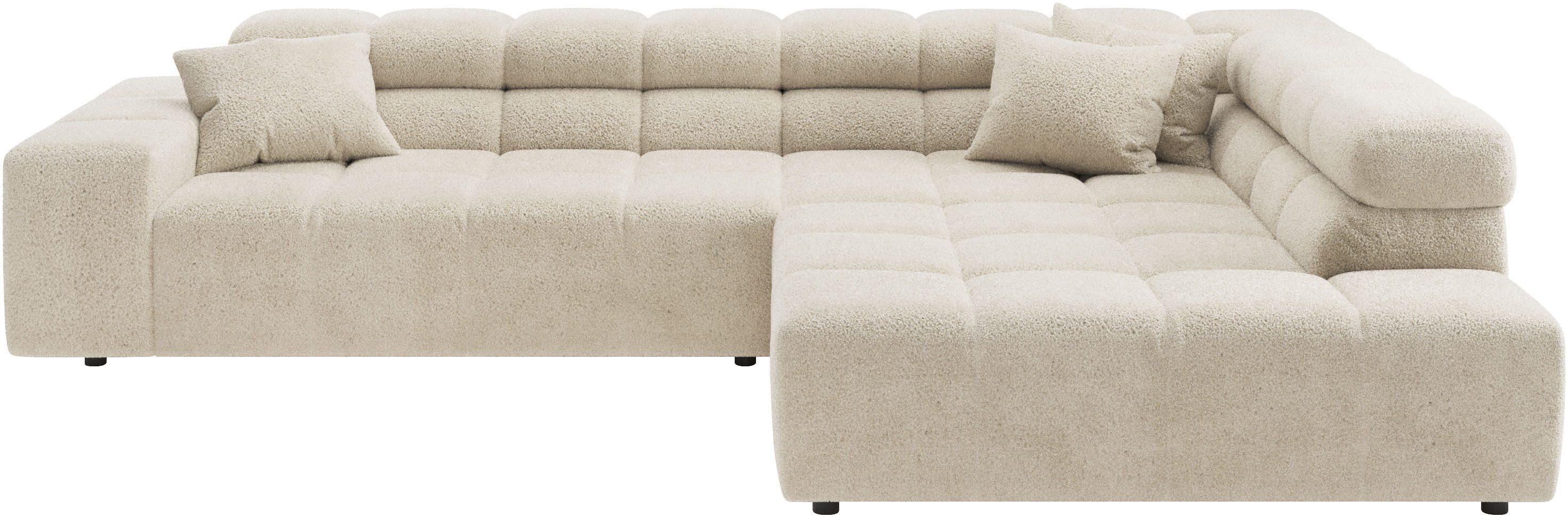 Ecksofa Ancona, Ecksofa, incl. Kopfteilverstellung, Breite 319 cm, L-Form