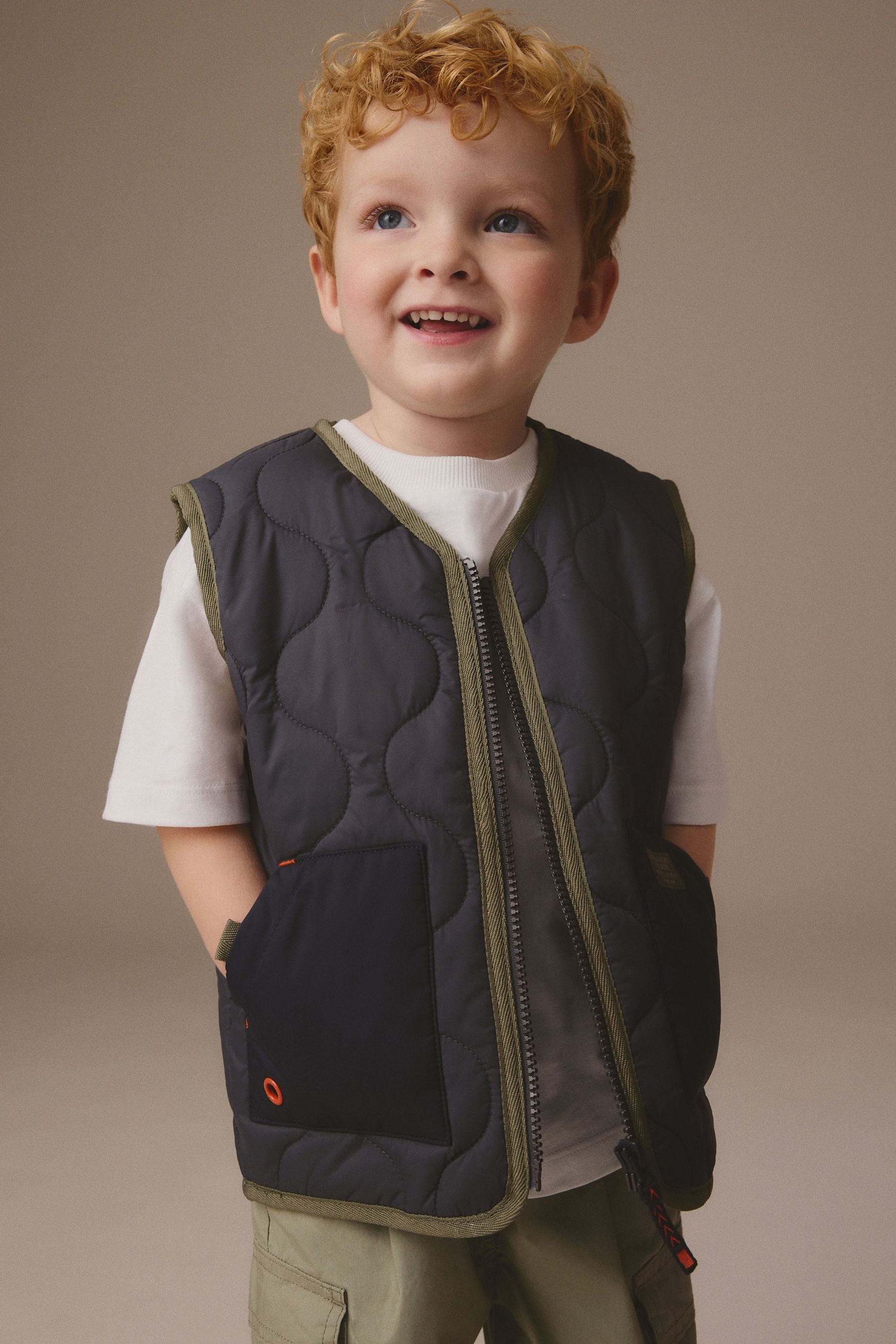 Next Steppweste Weste mit Zwiebelsteppmuster (1-tlg)