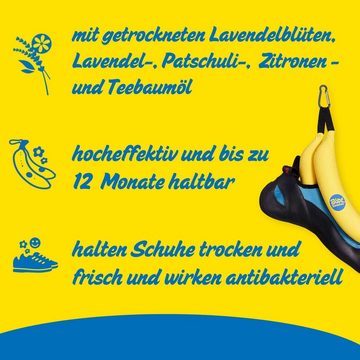 Boot Bananas Schuhdeo gegen Gerüche Antibakteriell mit Ätherischen Ölen Kletterschuh 100 % natürliche Materialien