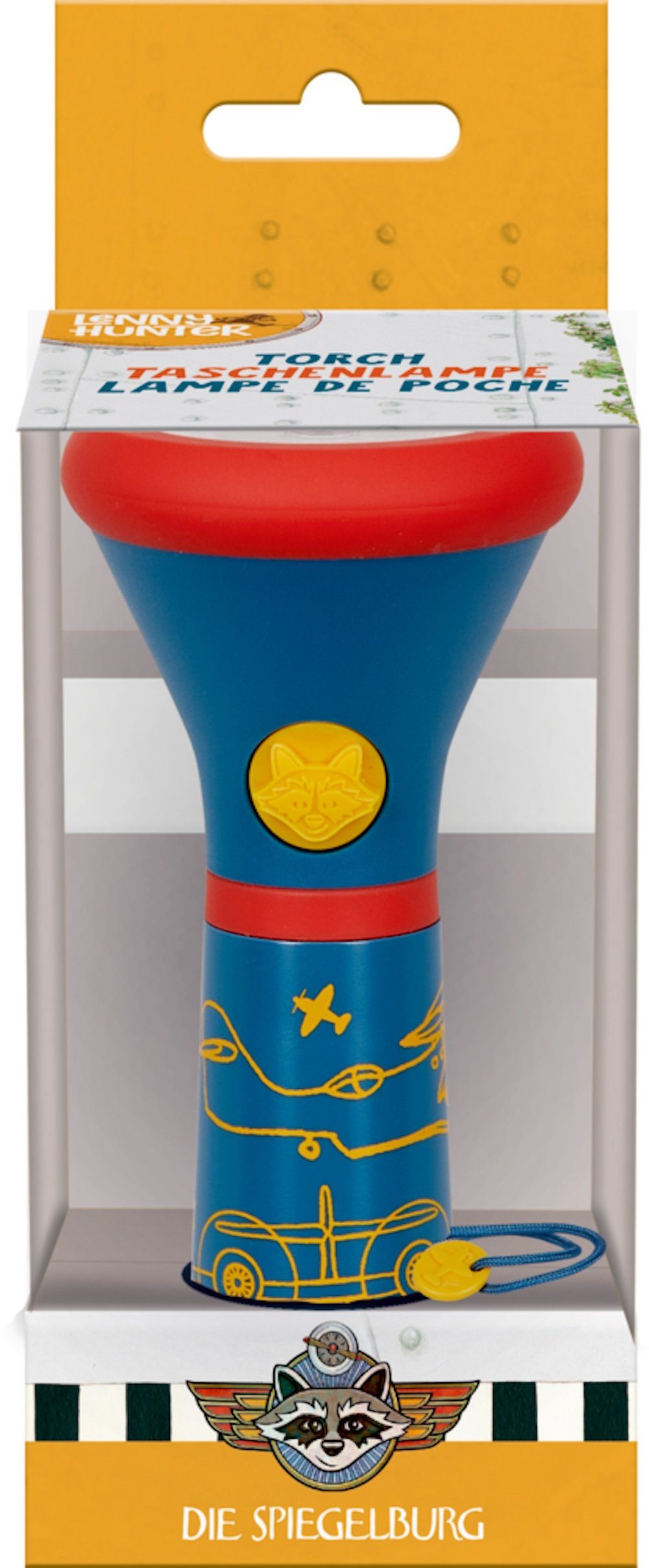 COPPENRATH DIE SPIEGELBURG LED Taschenlampe Kinder-Taschenlampe - Lenny Hunter (Set, 1-St., 1), 3 Leuchtmodi: volle Leuchtkraft, 50% Leuchtkraft, Blinken.