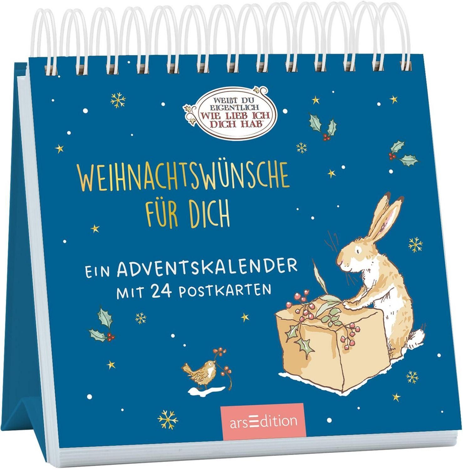 arsEdition Verlag Wandkalender Postkarten-Adventskalender. Weißt du eigentlich, wie lieb ich dich hab