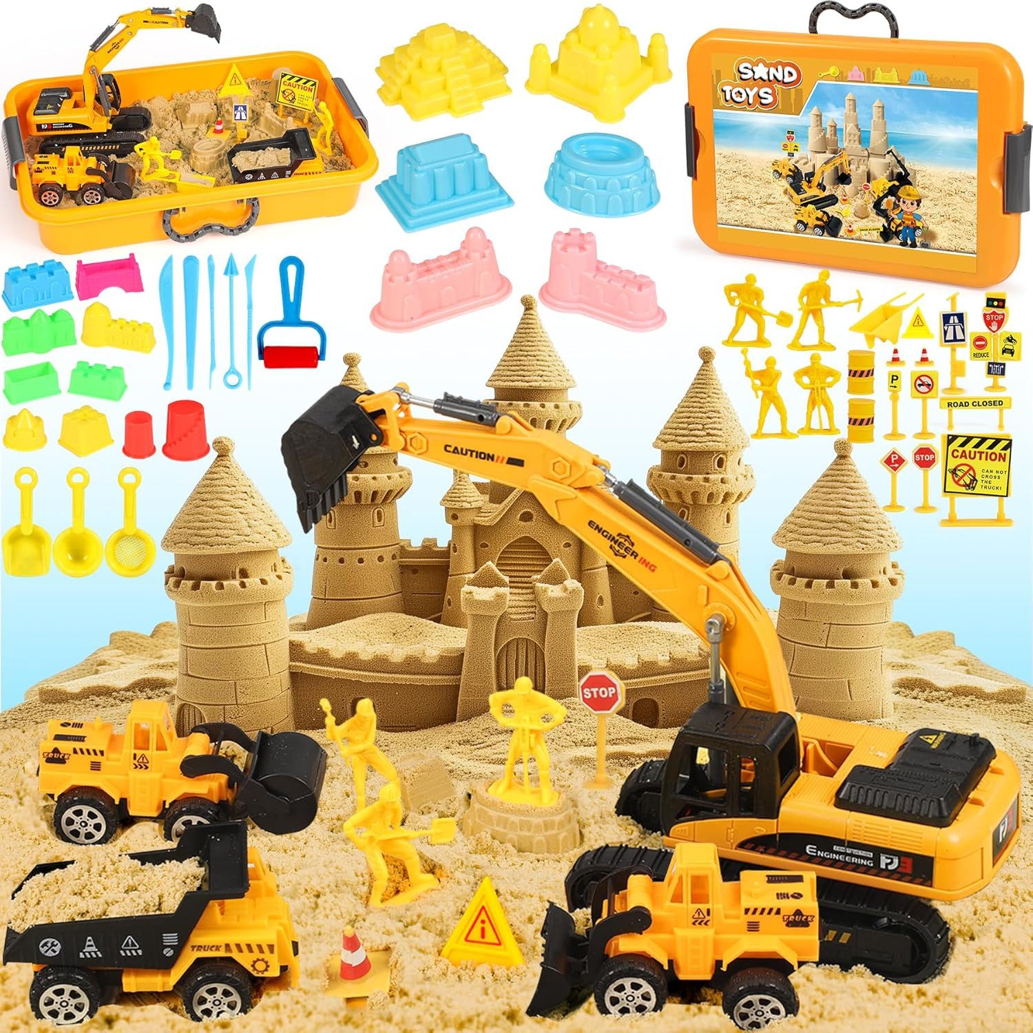 POPOLIC Spielzeug-Bagger Magic Sand für Kinder-6 günstig online kaufen