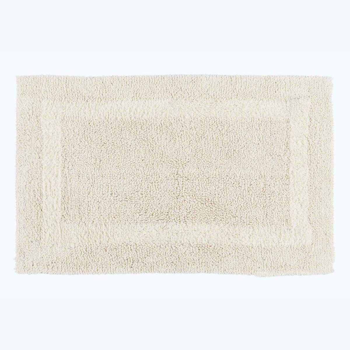 Homescapes Badematte 2-tlg. Badgarnitur creme aus günstig online kaufen